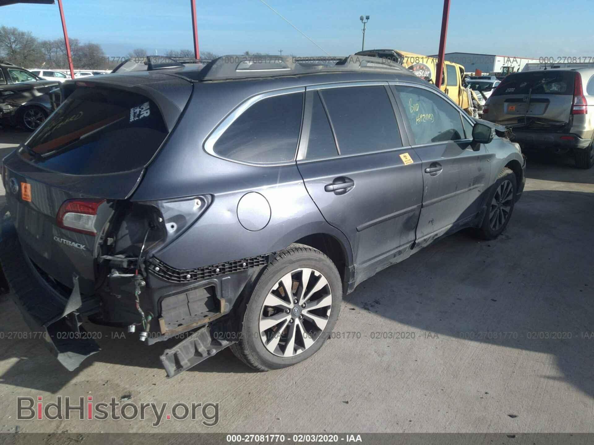 2016 SUBARU OUTBACK - VIN: 4S4BSBNC1G3200939 - Фото 4