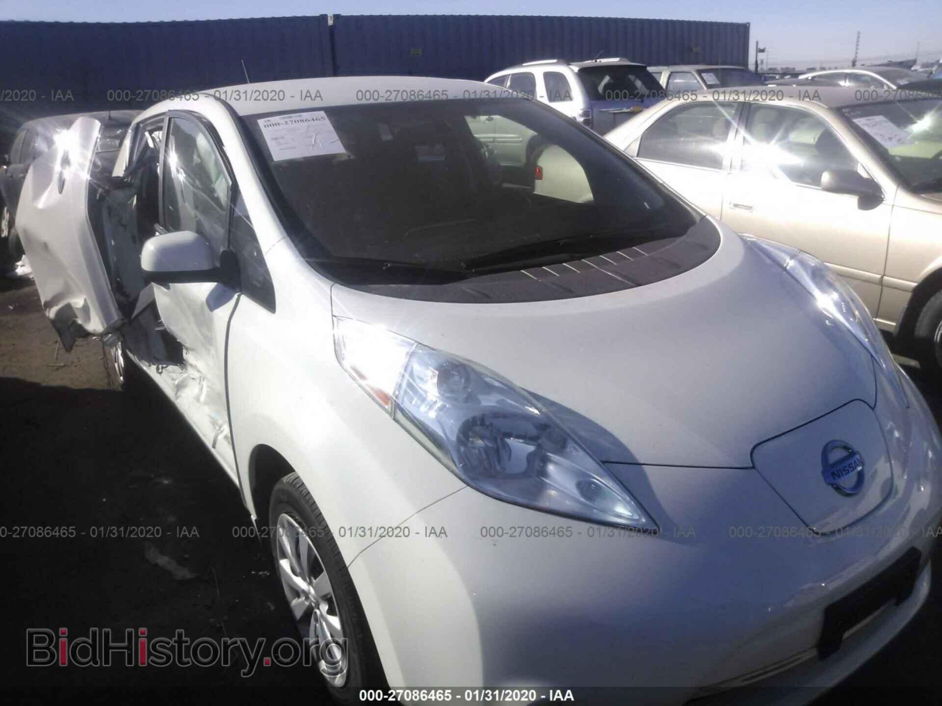 Photo 1N4AZ0CP0GC302079 - NISSAN LEAF 2016