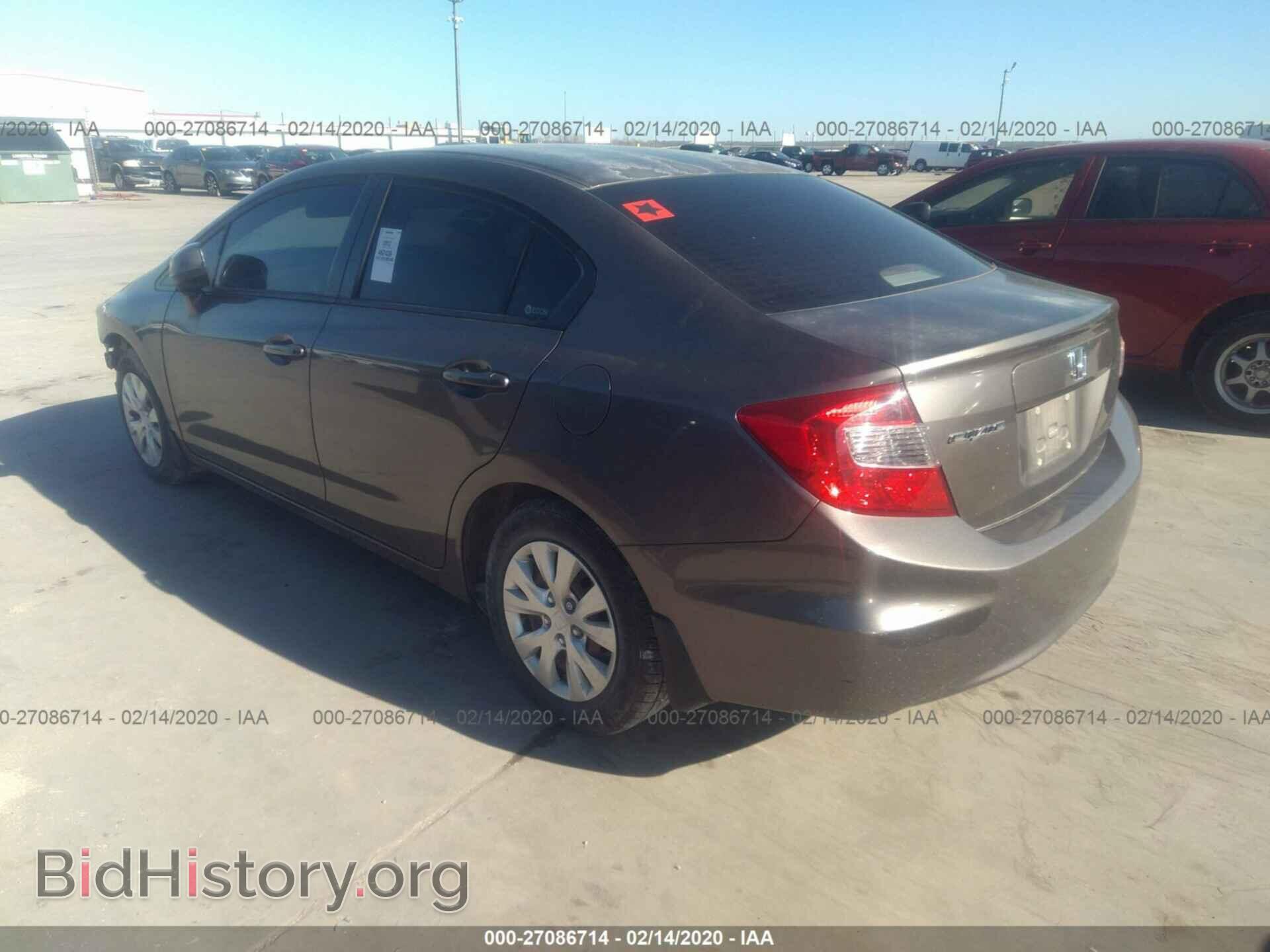 2012 HONDA CIVIC - VIN: 2HGFB2F5XCH578028 - Фото 3