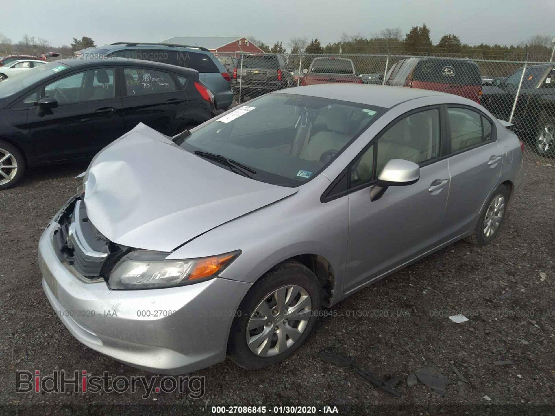 2012 HONDA CIVIC - VIN: 19XFB2F56CE004763 - Фото 2