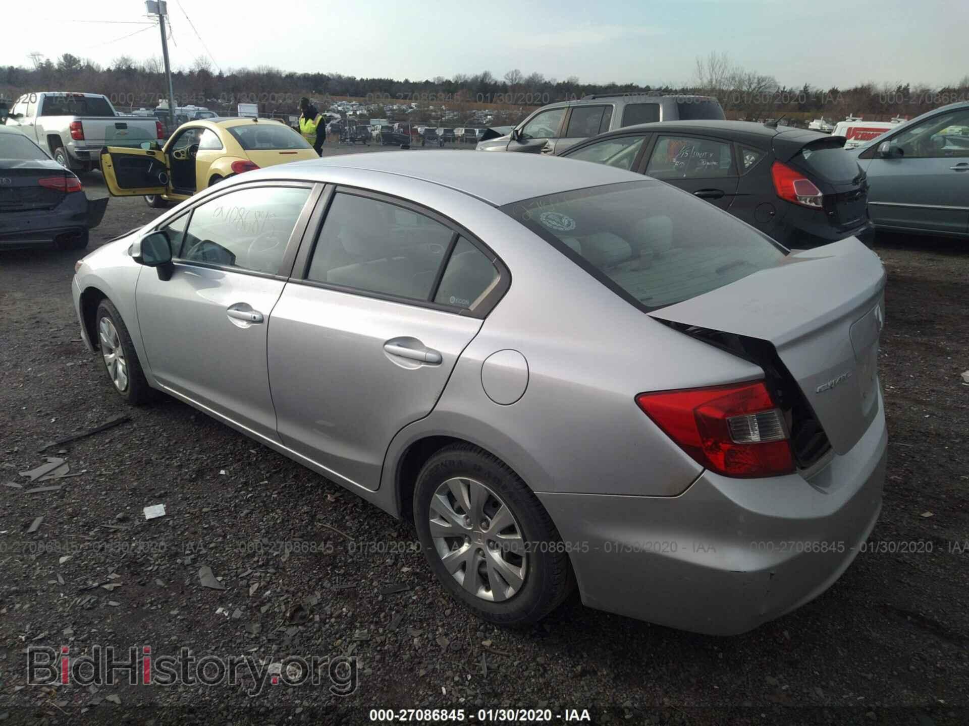 2012 HONDA CIVIC - VIN: 19XFB2F56CE004763 - Фото 3