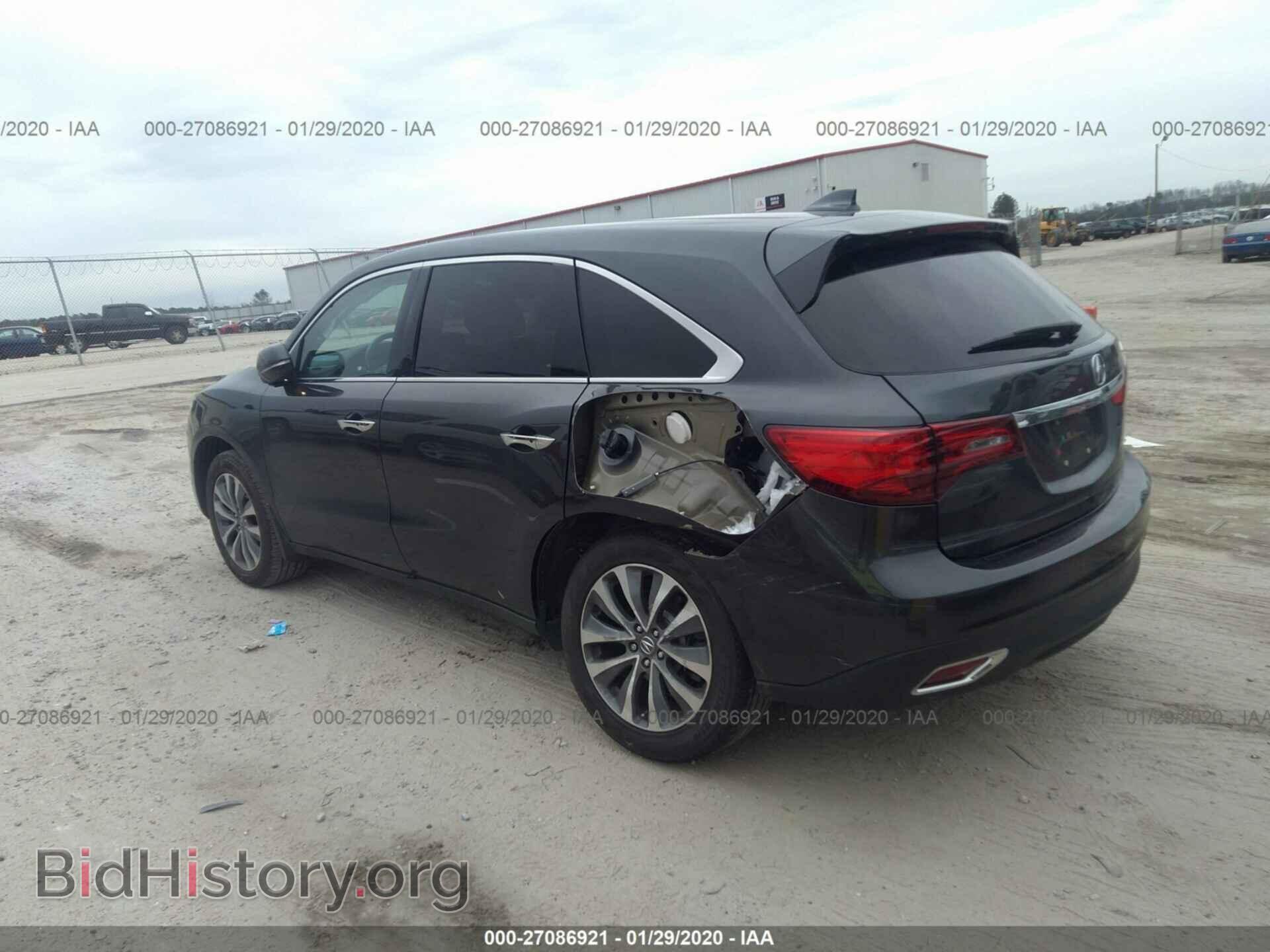 2014 ACURA MDX - VIN: 5FRYD3H47EB010354 - Фото 3