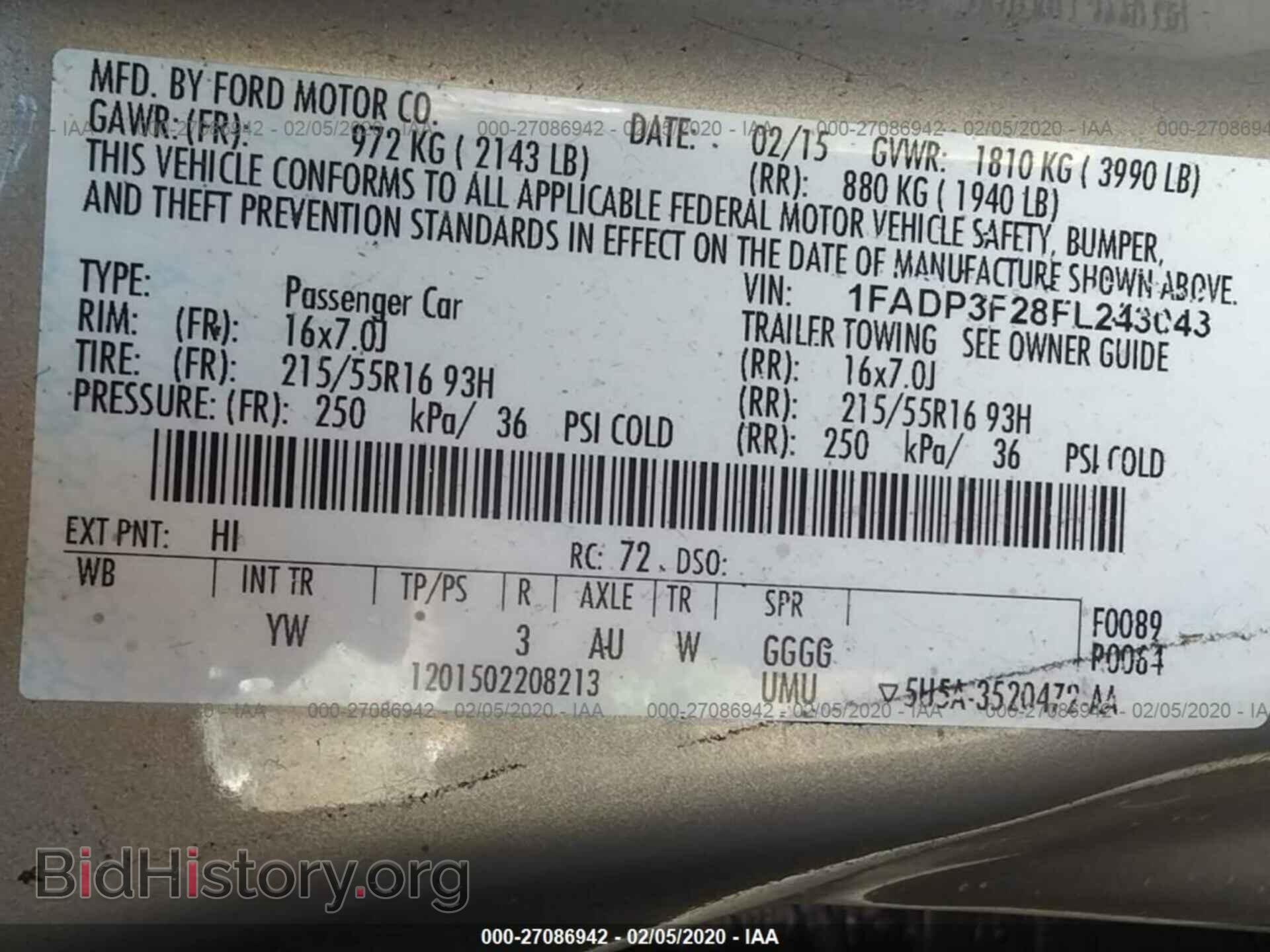 2015 FORD FOCUS - VIN: 1FADP3F28FL243043 - Photo 9