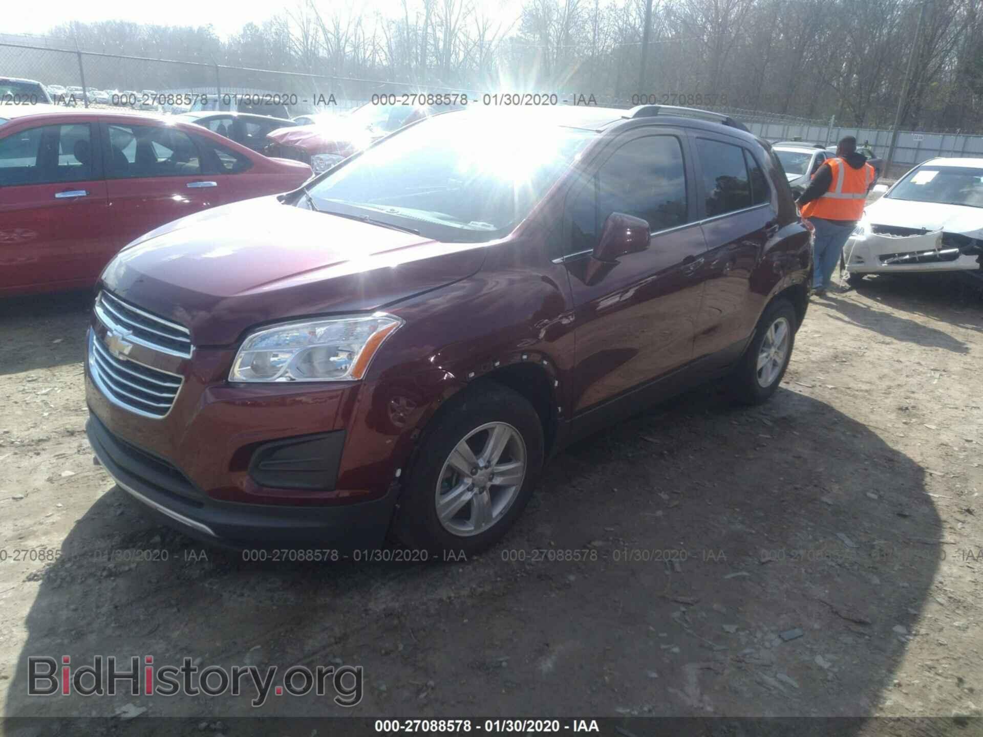 2016 CHEVROLET TRAX - VIN: 3GNCJLSBXGL217022 - Фото 2