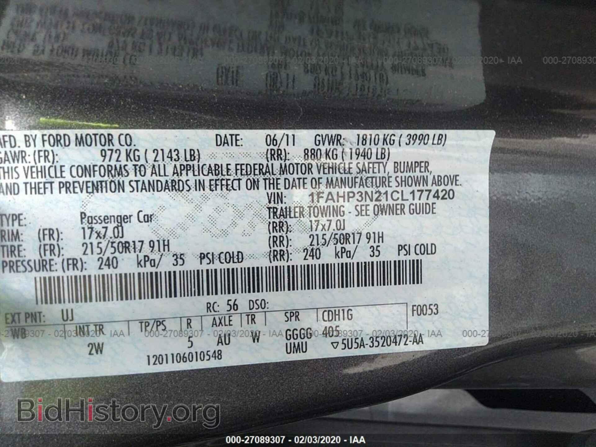 2012 FORD FOCUS - VIN: 1FAHP3N21CL177420 - Photo 9