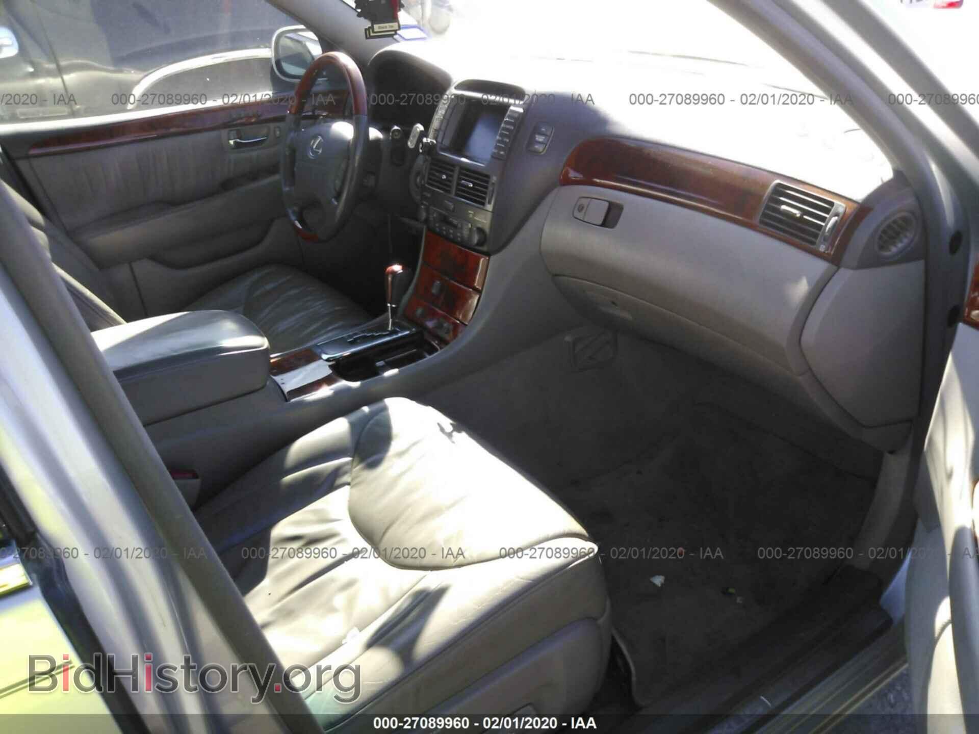 2002 LEXUS LS - VIN: JTHBN30F320060386 - Фото 5