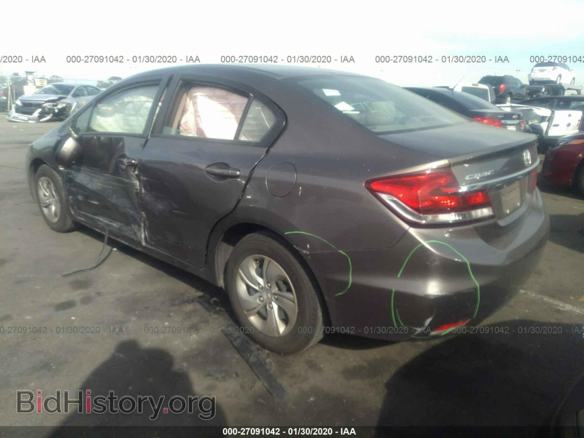 2013 HONDA CIVIC - VIN: 2HGFB2F55DH509944 - Фото 3