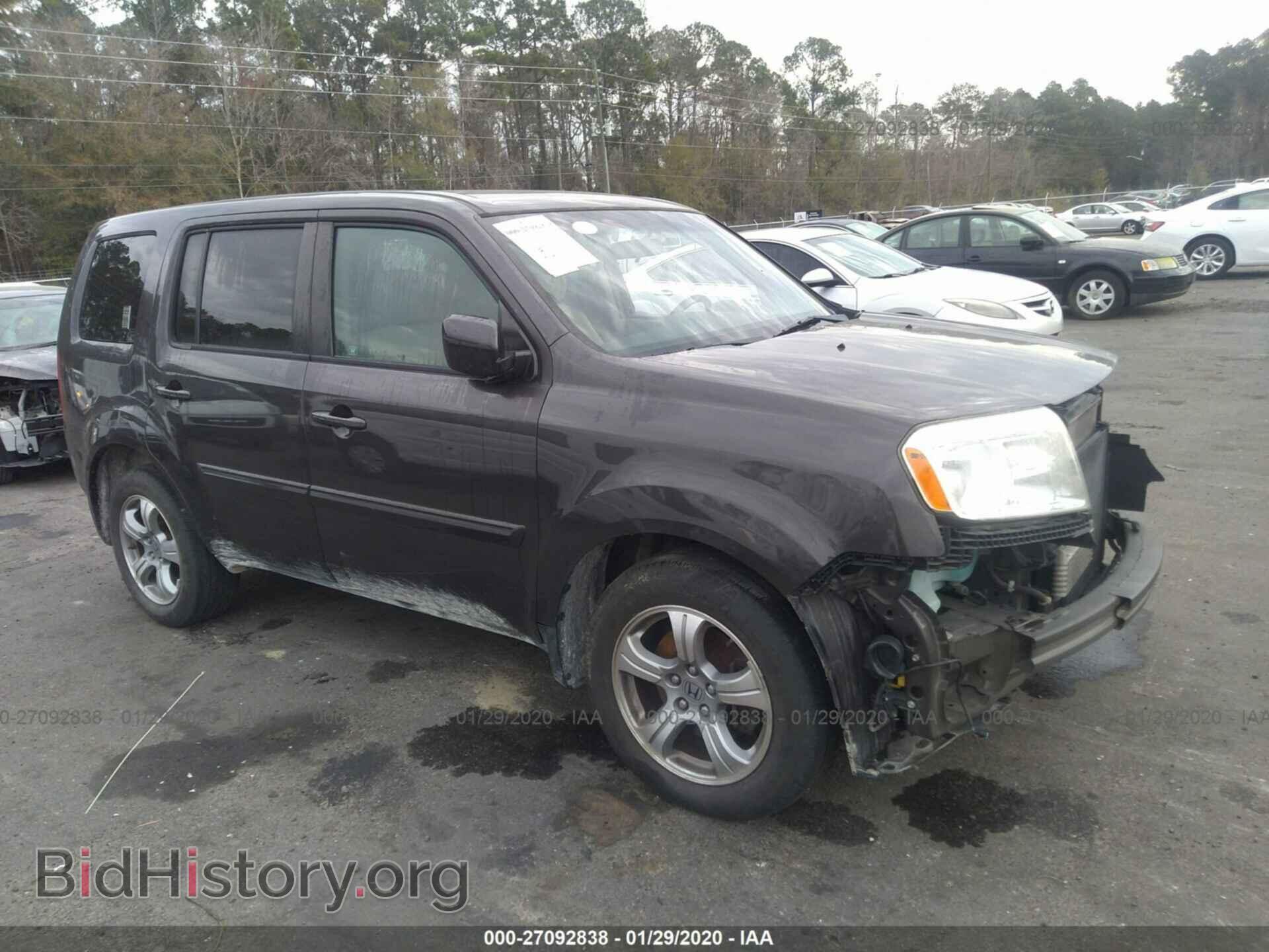 Photo 5FNYF4H41CB052629 - HONDA PILOT 2012
