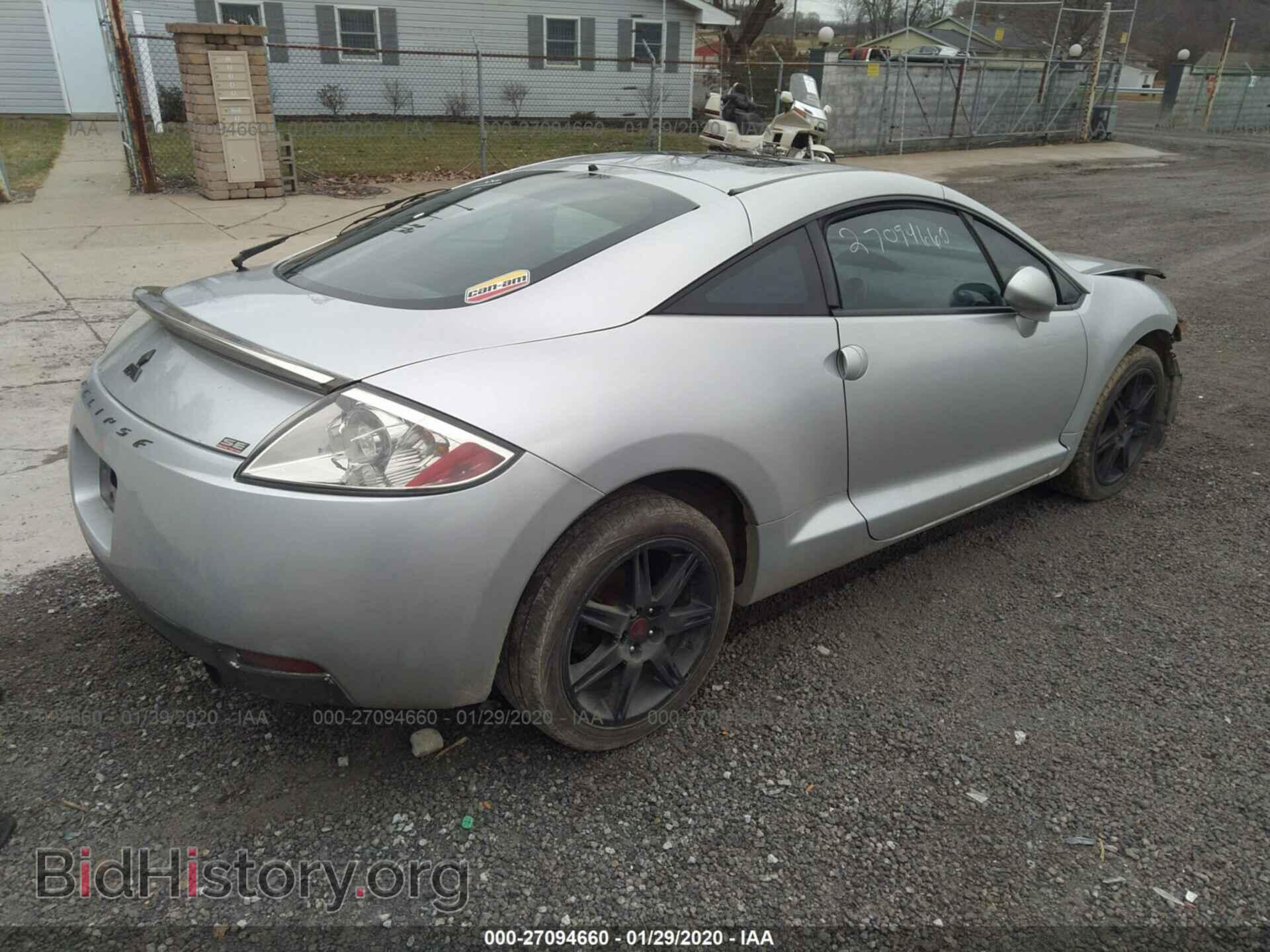 2007 MITSUBISHI ECLIPSE - VIN: 4A3AK64F37E059506 - Фото 4