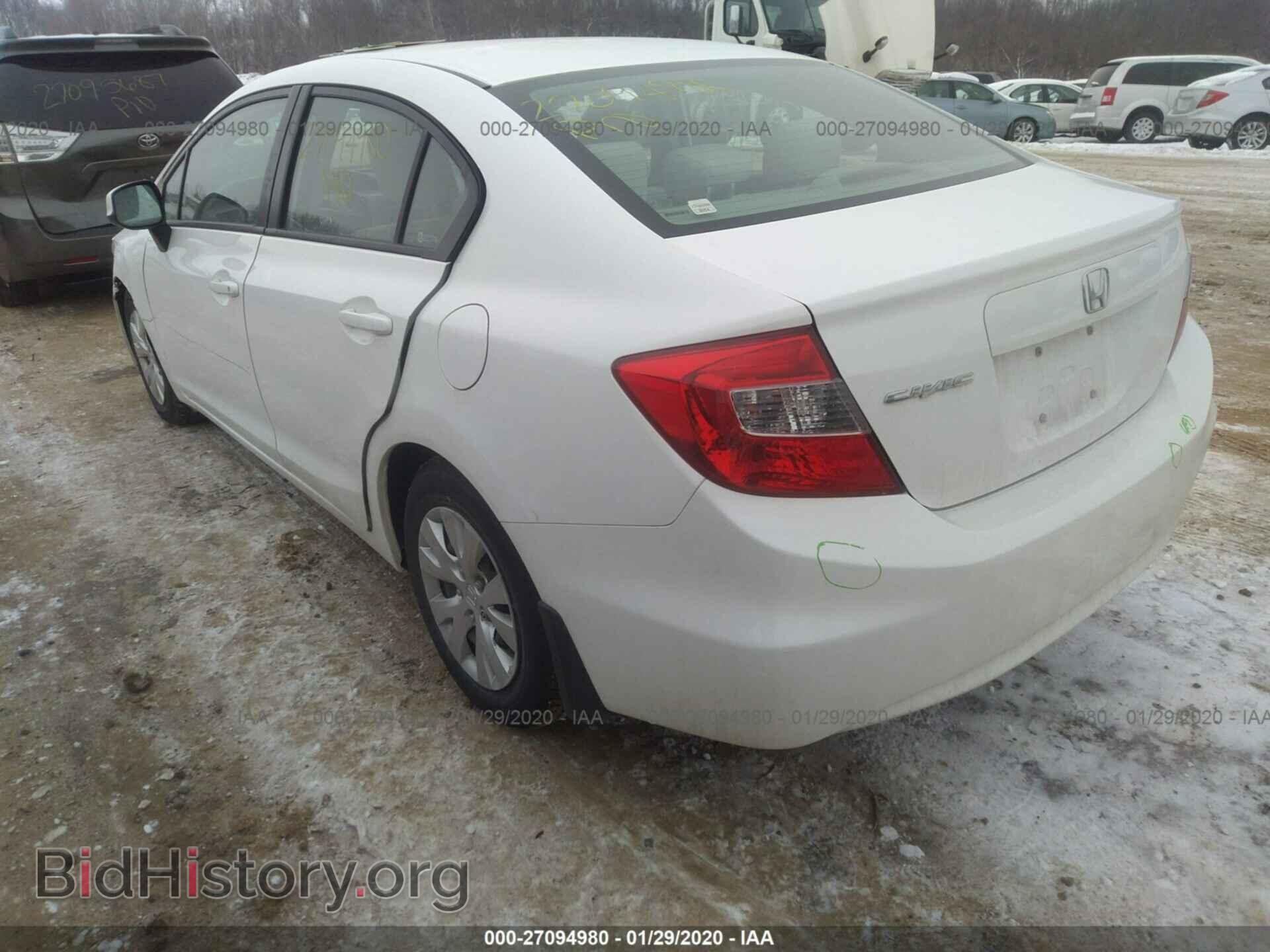 2012 HONDA CIVIC - VIN: 19XFB2F5XCE012302 - Фото 3