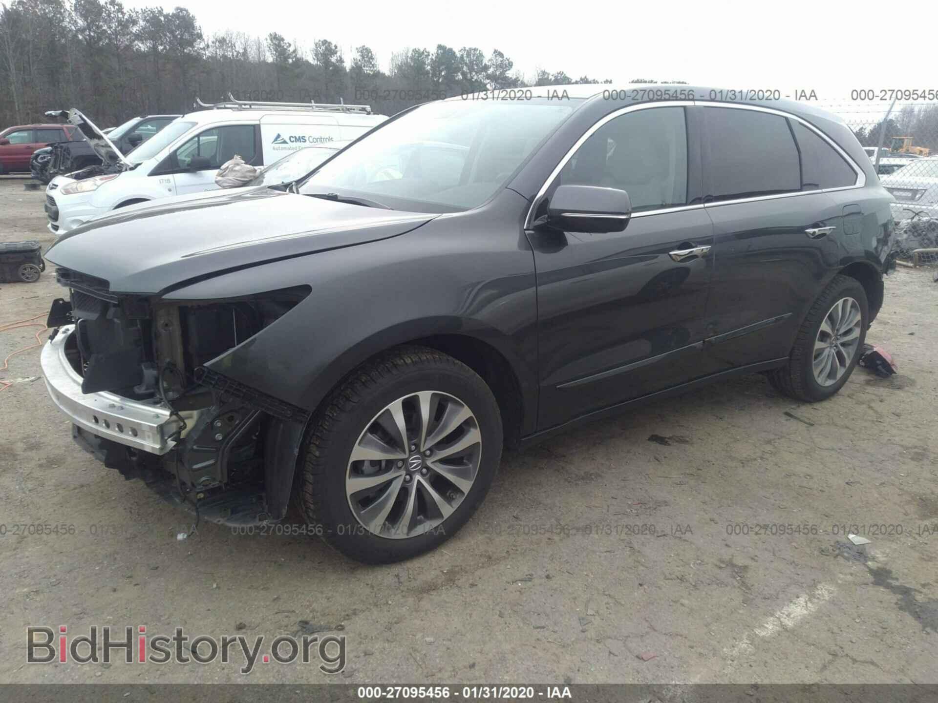 2014 ACURA MDX - VIN: 5FRYD4H42EB024524 - Фото 2