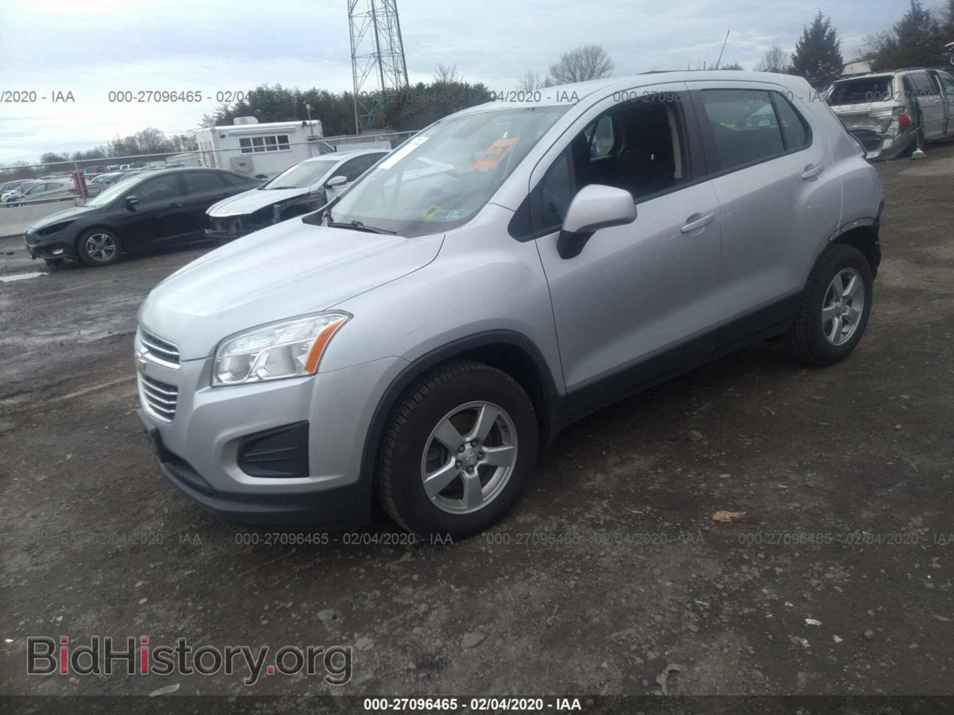 2015 CHEVROLET TRAX - VIN: 3GNCJPSB5FL243940 - Фото 2
