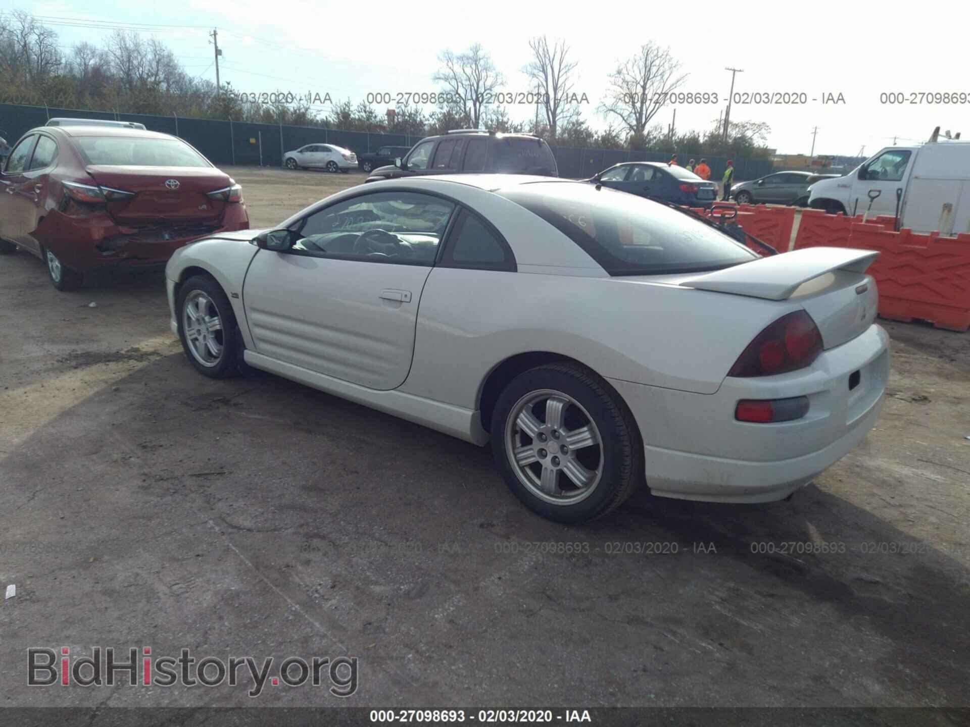 2001 MITSUBISHI ECLIPSE - VIN: 4A3AC54H21E059187 - Фото 3