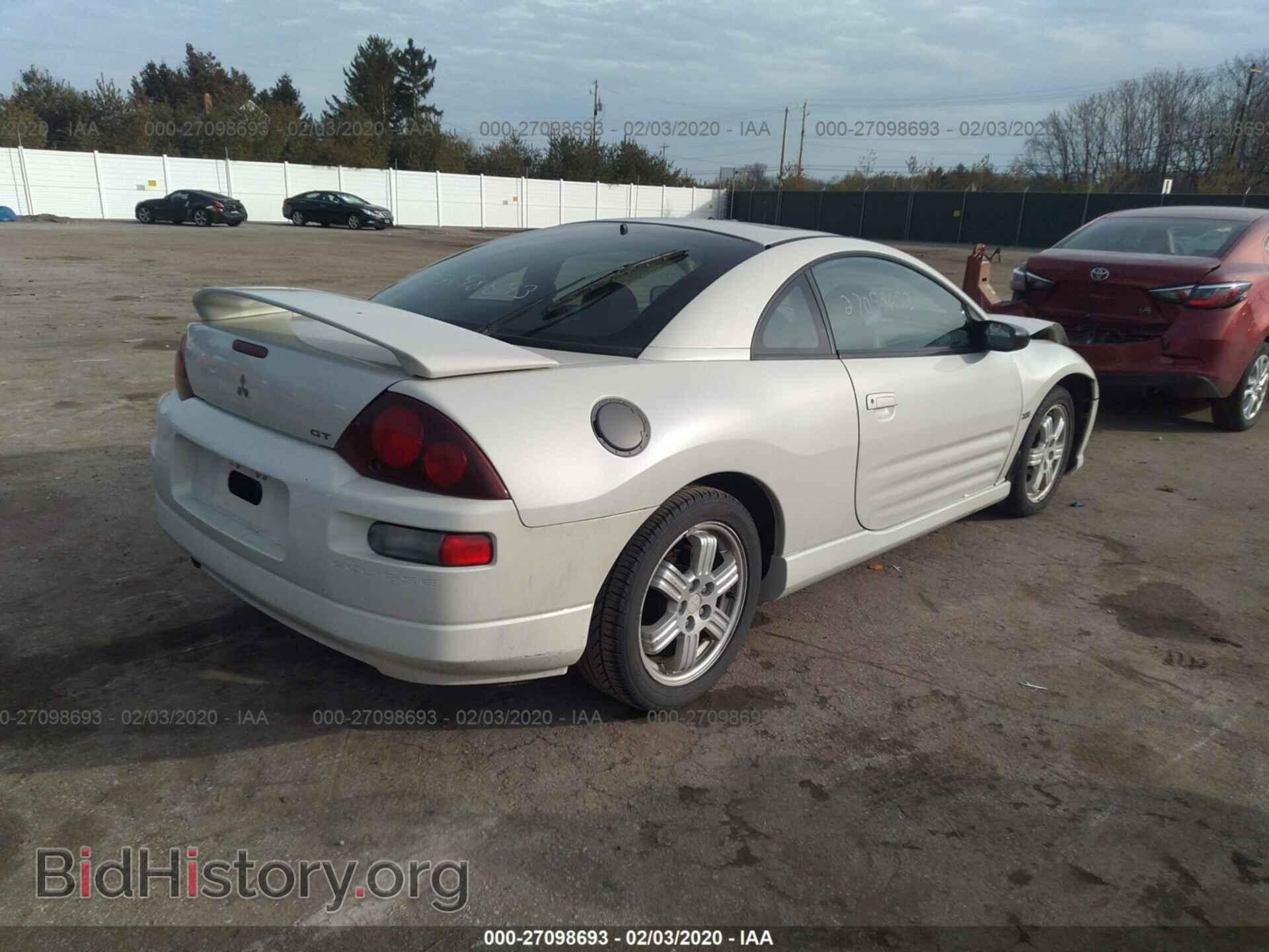 2001 MITSUBISHI ECLIPSE - VIN: 4A3AC54H21E059187 - Фото 4