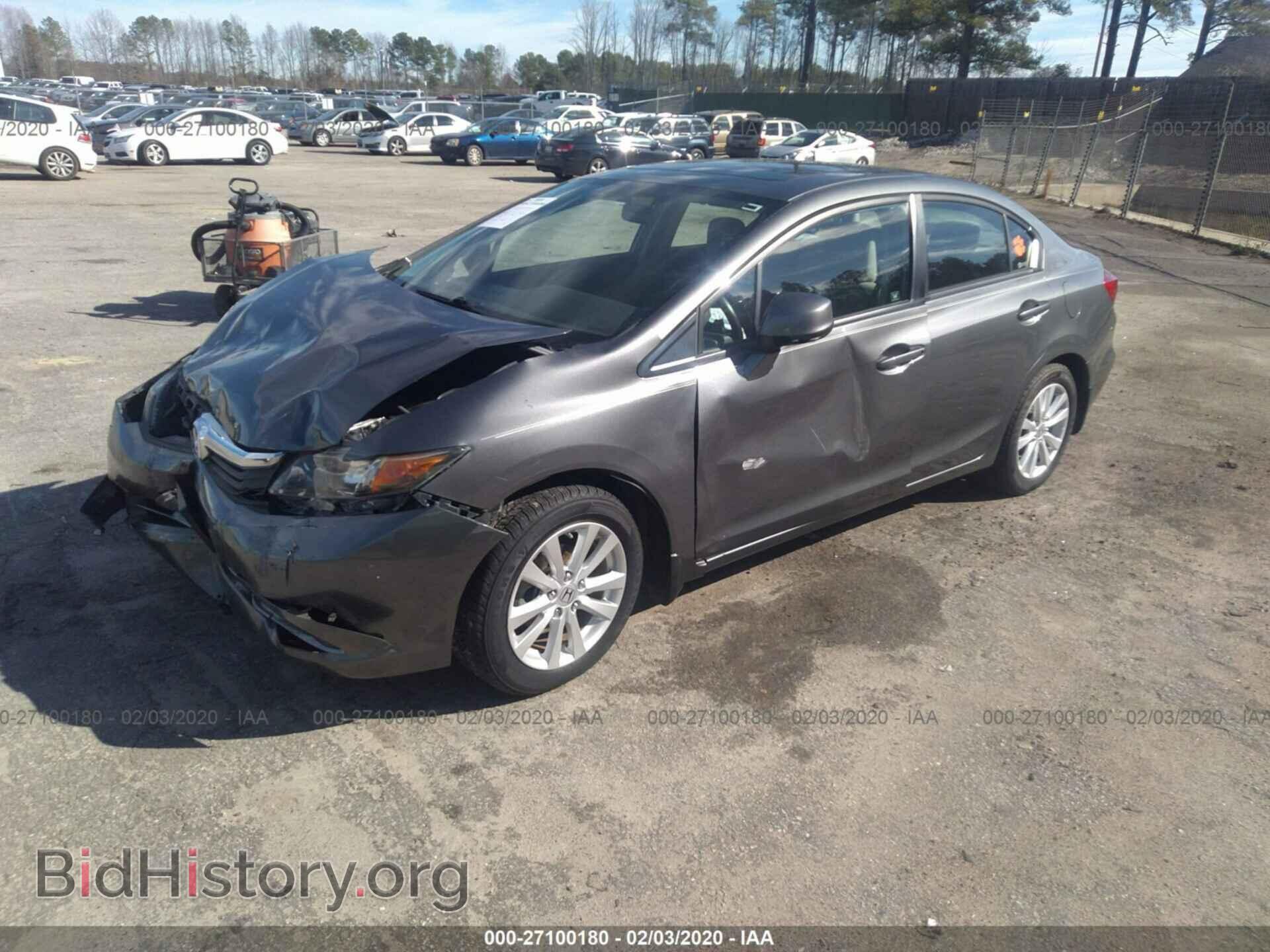 2012 HONDA CIVIC - VIN: 2HGFB2F86CH318025 - Фото 2