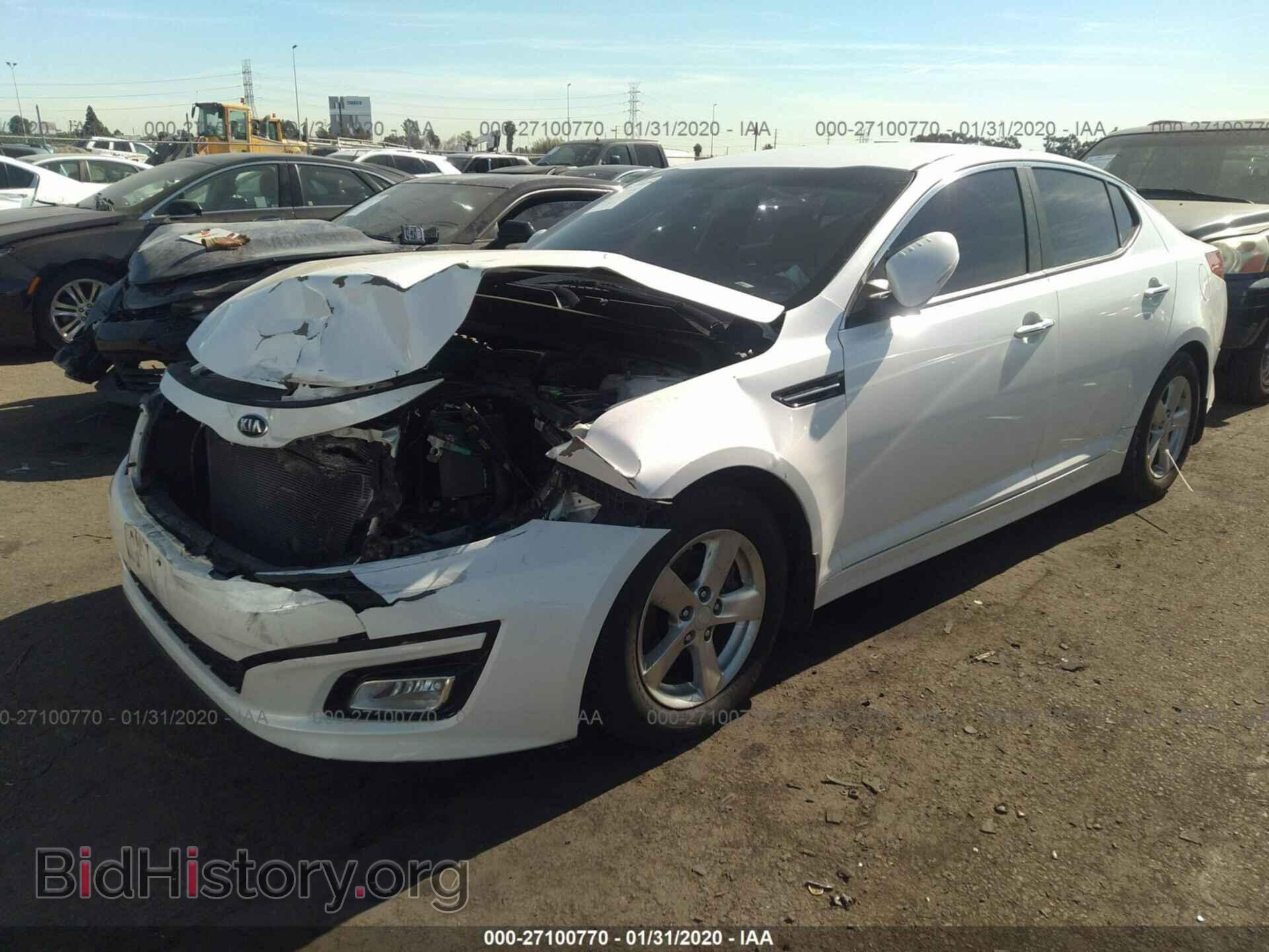 2015 KIA OPTIMA - VIN: KNAGM4A75F5633995 - Фото 2