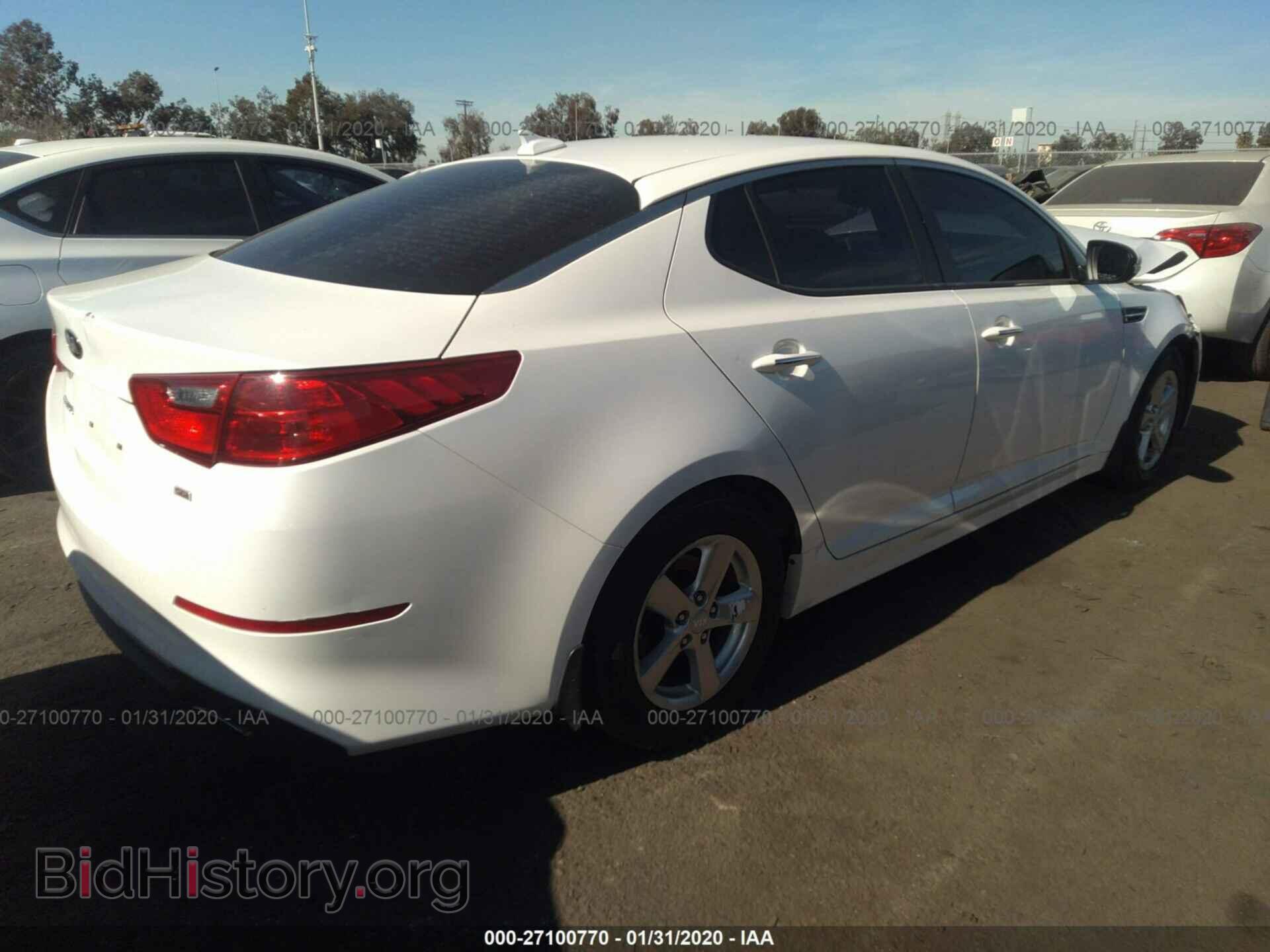 2015 KIA OPTIMA - VIN: KNAGM4A75F5633995 - Фото 4