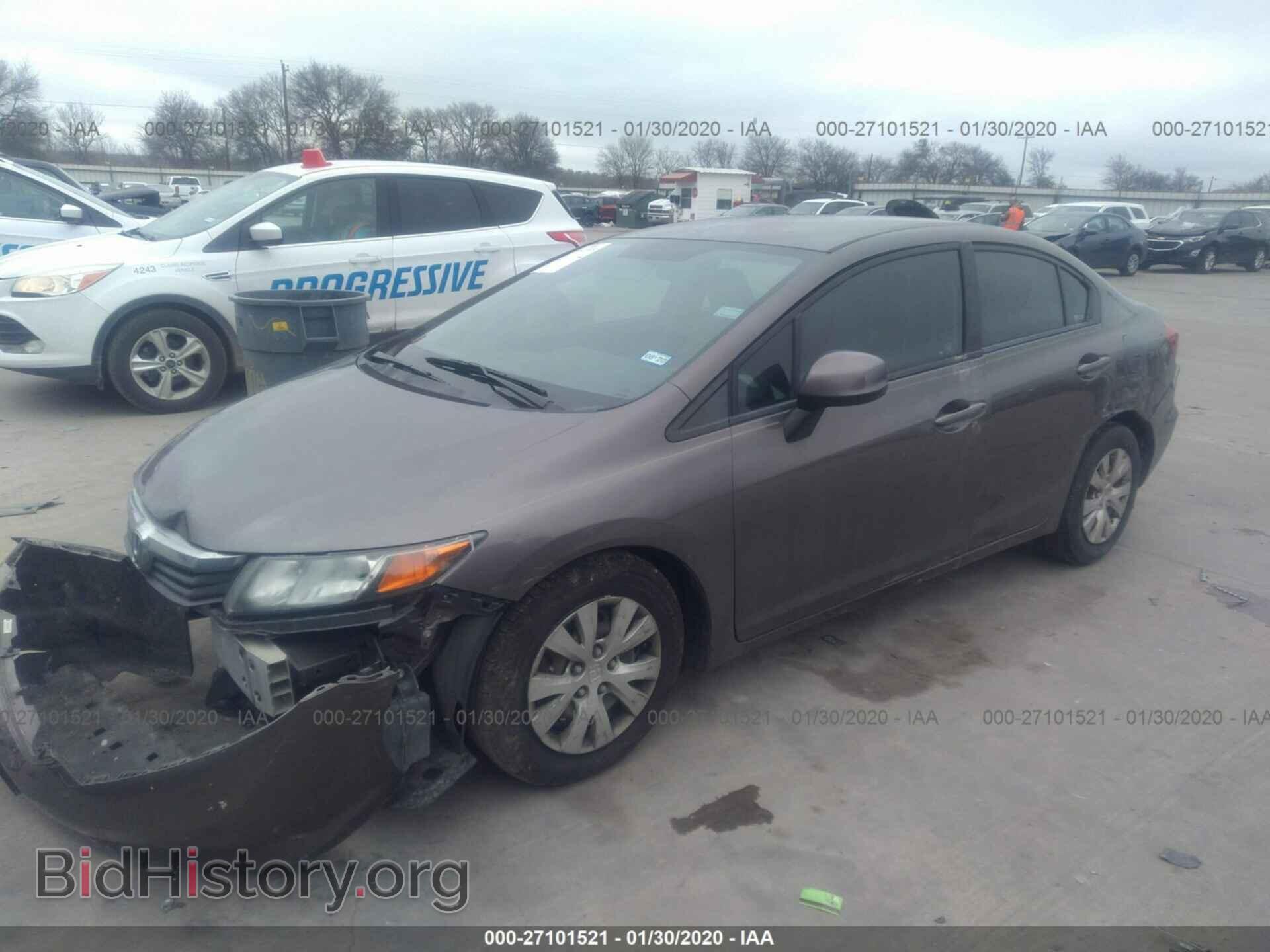 2012 HONDA CIVIC - VIN: 2HGFB2F56CH549903 - Фото 2