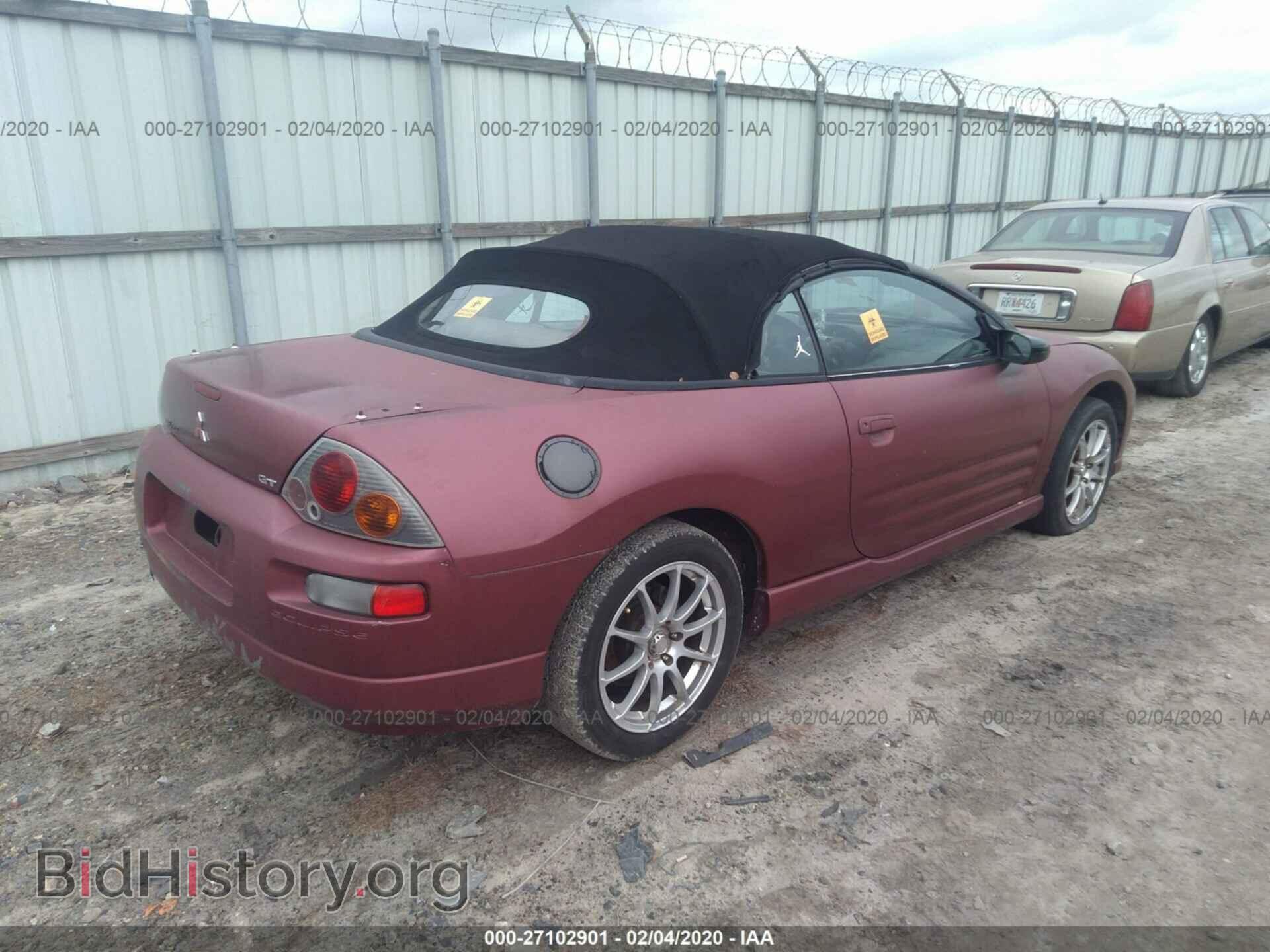 2001 MITSUBISHI ECLIPSE - VIN: 4A3AE85H61E080652 - Фото 4