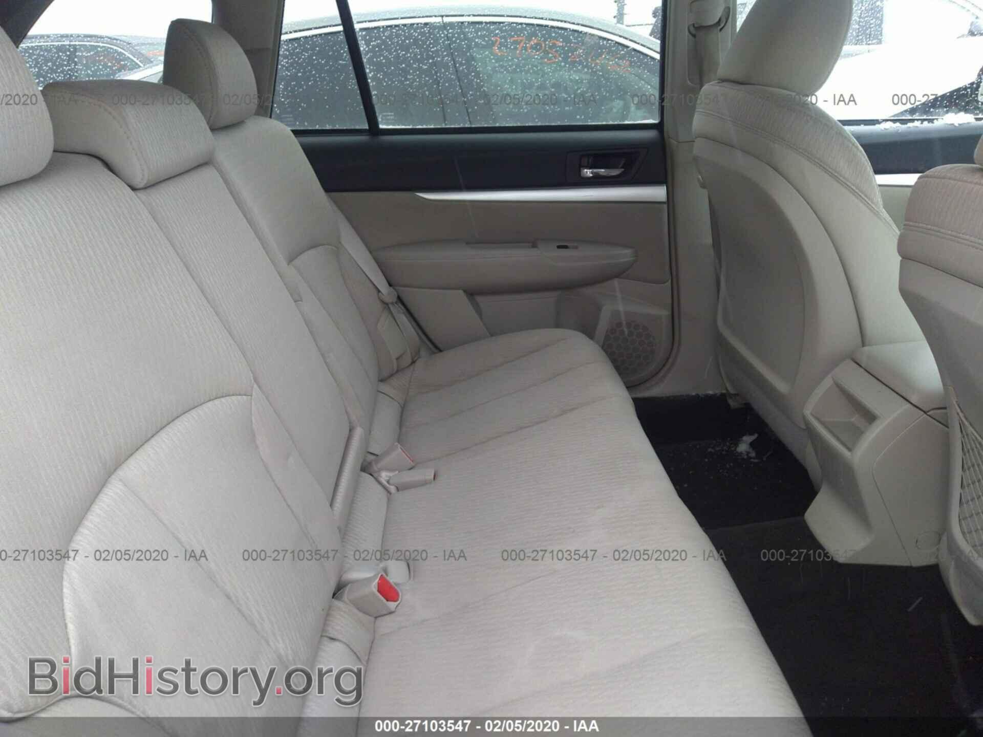2012 SUBARU OUTBACK - VIN: 4S4BRCFC7C3258855 - Фото 8