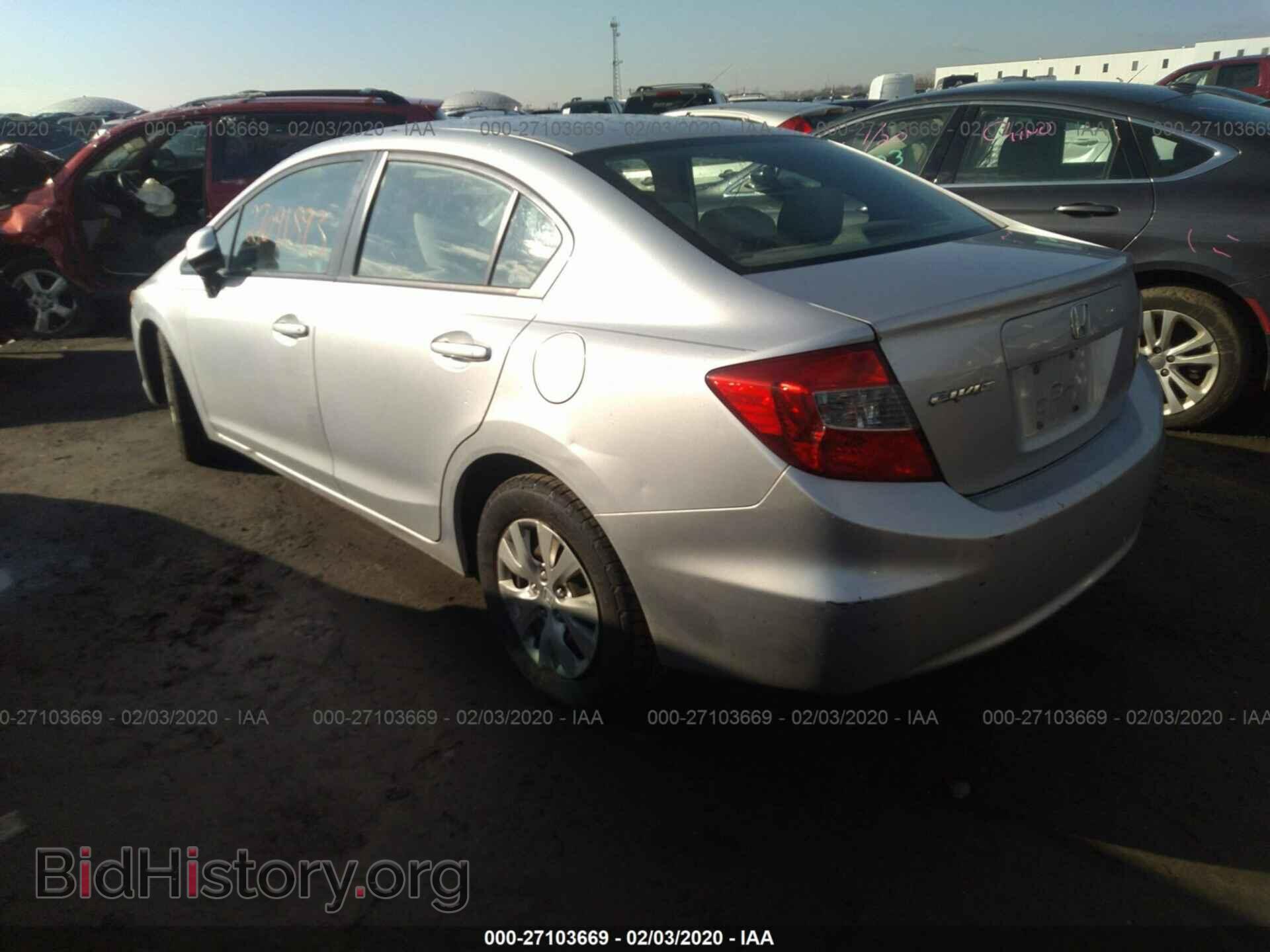 2012 HONDA CIVIC - VIN: 2HGFB2F55CH334190 - Фото 3