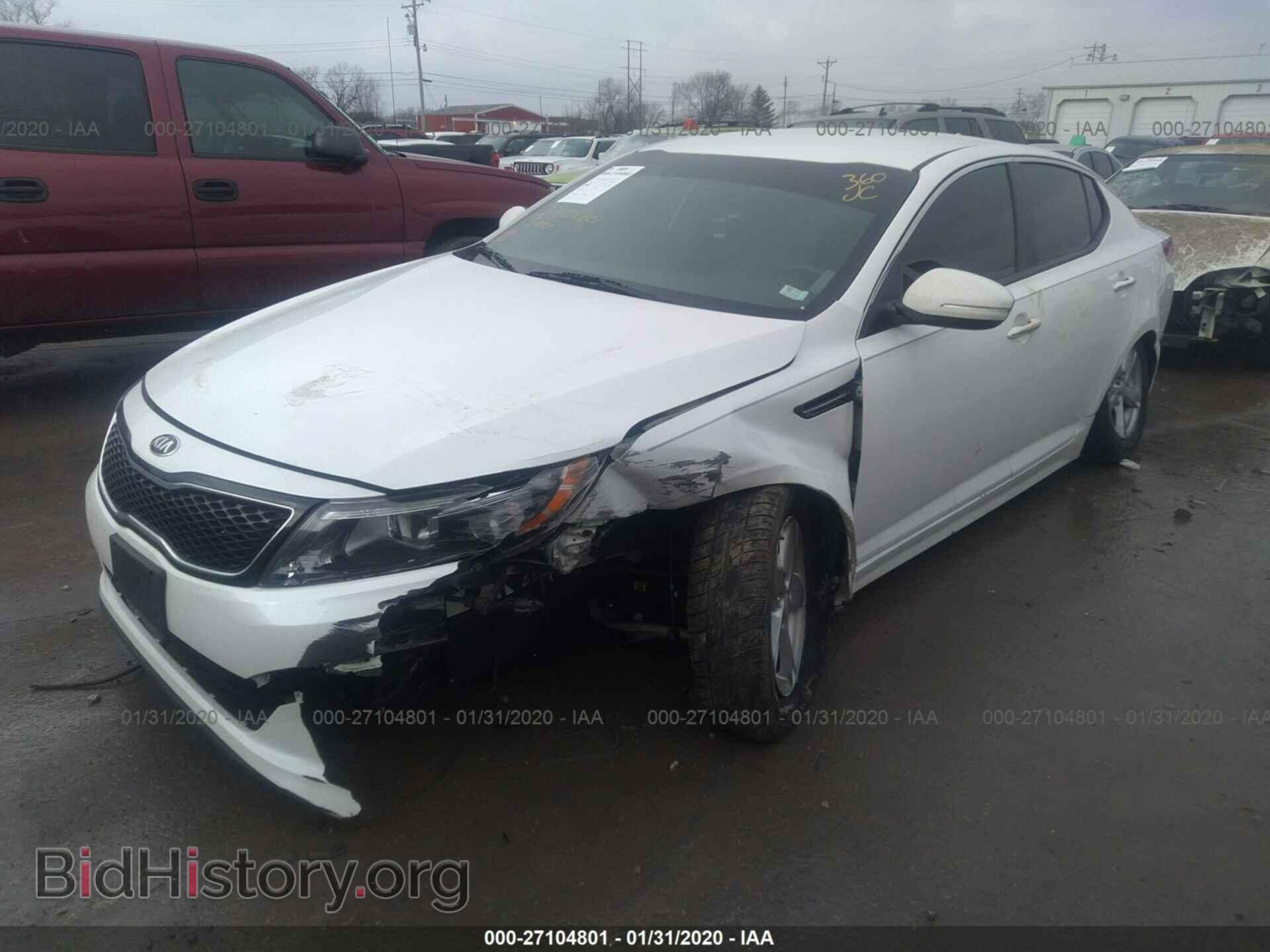 2015 KIA OPTIMA - VIN: KNAGM4A79F5642666 - Фото 2