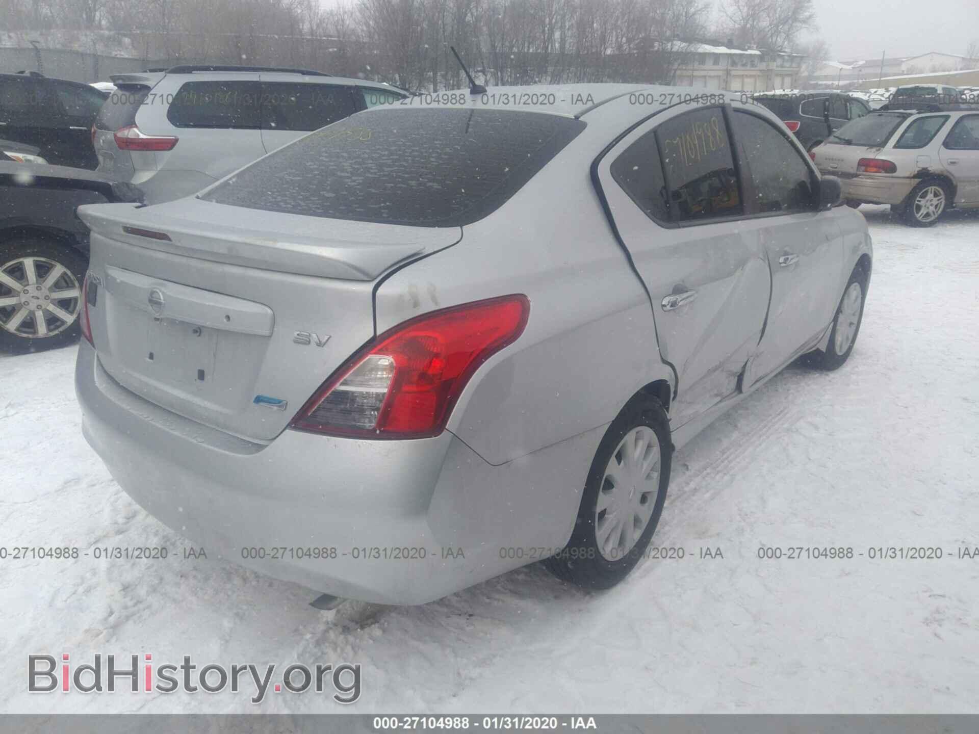 2012 NISSAN VERSA - VIN: 3N1CN7AP8CL901601 - Фото 4