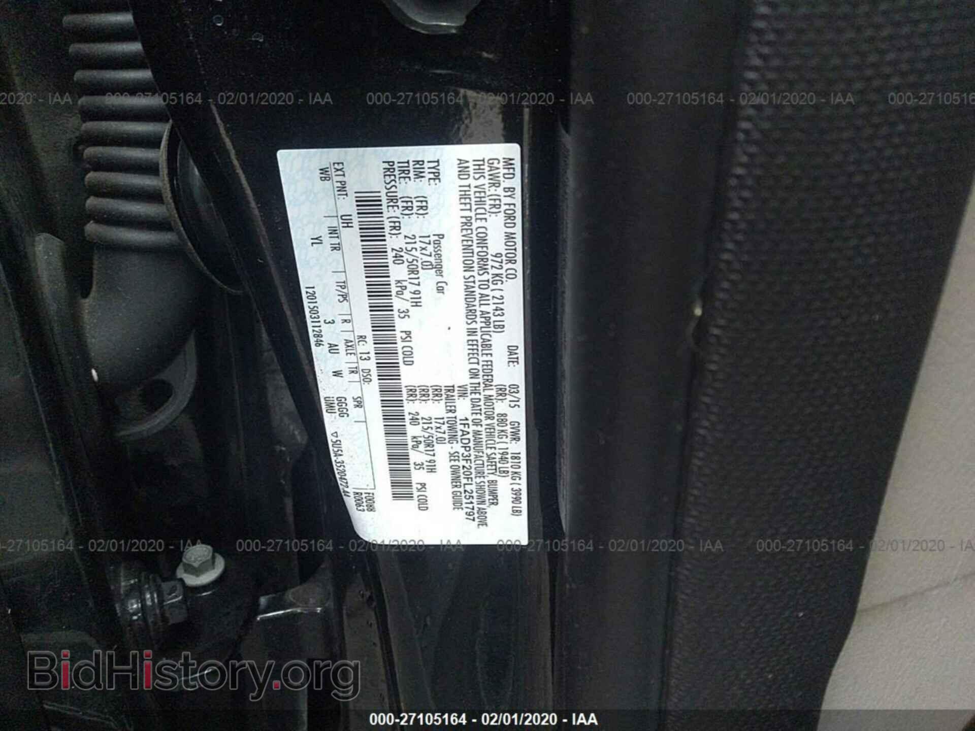 2015 FORD FOCUS - VIN: 1FADP3F20FL251797 - Фото 9