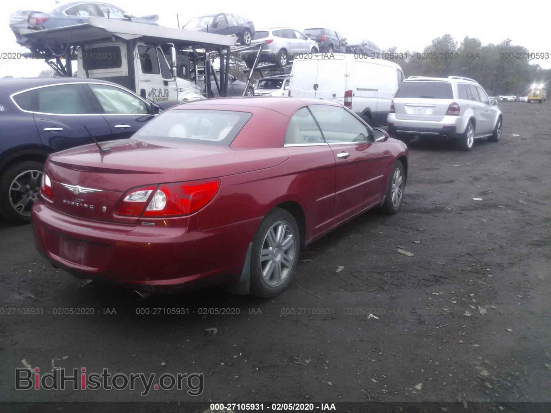 2008 CHRYSLER SEBRING - VIN: 1C3LC65M98N186868 - Фото 4