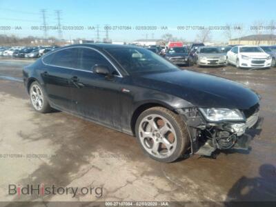 2012 Audi A7 Premium Plus, темно-коричневый — VIN WAUYGAFCXCN052424, IAAI