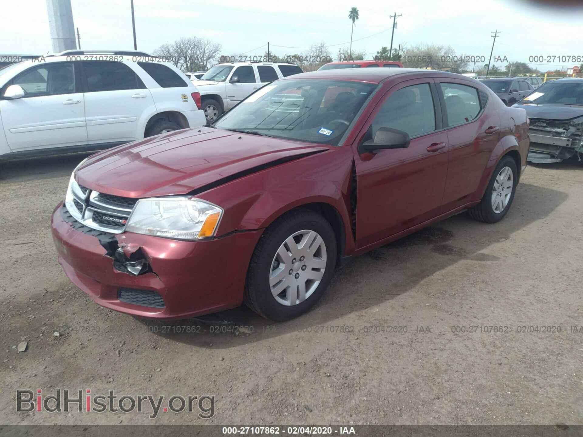 2014 DODGE AVENGER - VIN: 1C3CDZAB8EN219356 - Фото 2