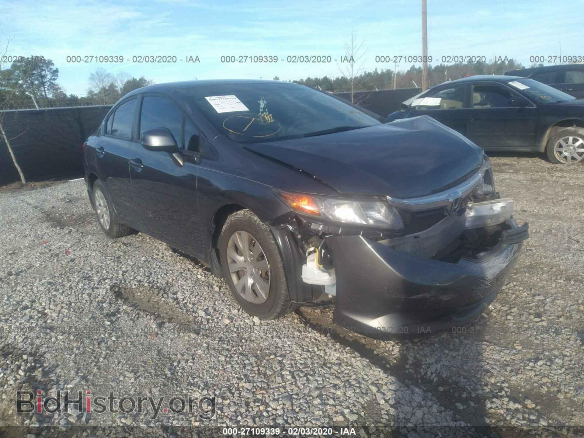 Photo 2HGFB2F56CH320282 - HONDA CIVIC 2012