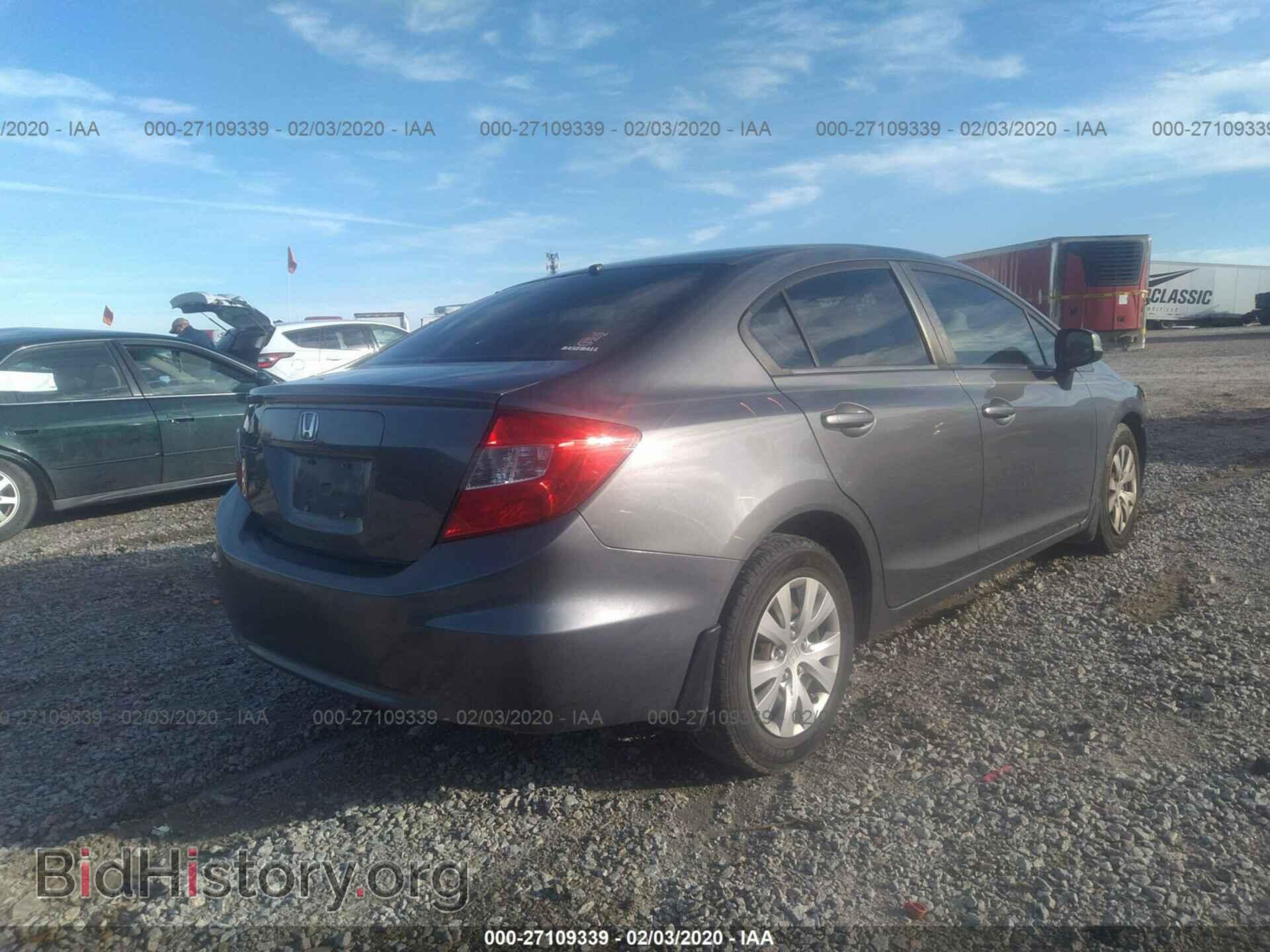 2012 HONDA CIVIC - VIN: 2HGFB2F56CH320282 - Фото 4