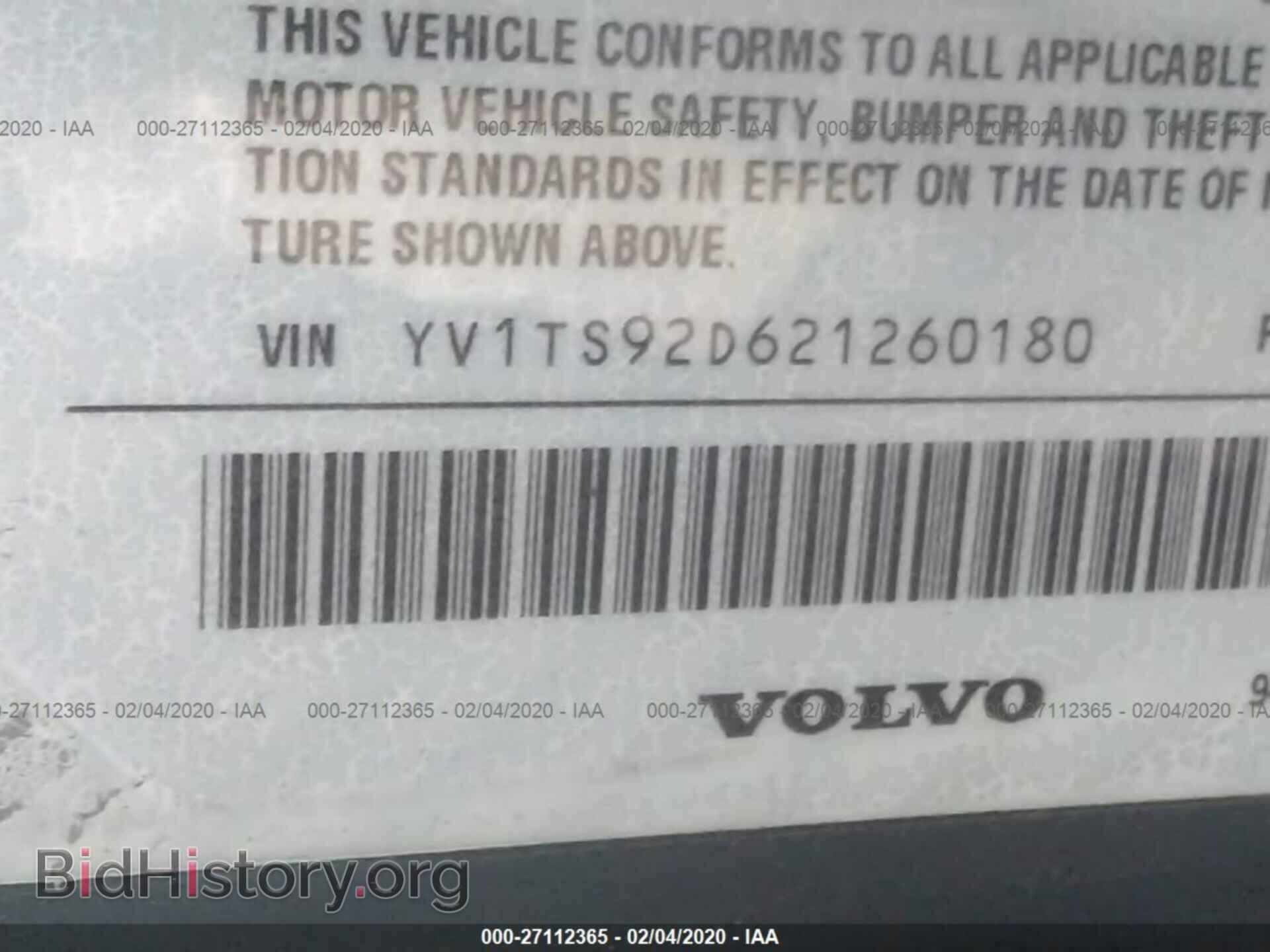 2002 VOLVO S80 - VIN: YV1TS92D621260180 - Photo 9