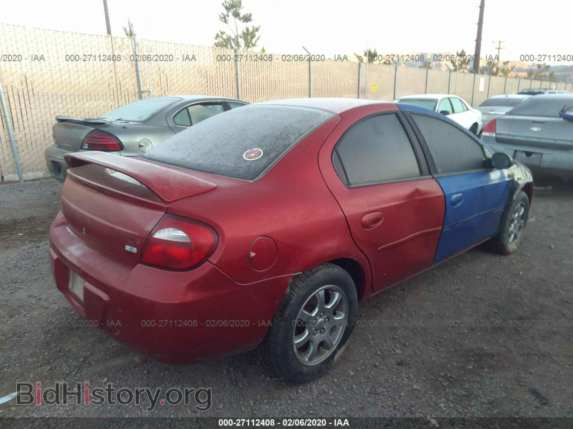 2005 DODGE NEON - VIN: 1B3AS56C35D233997 - Фото 4