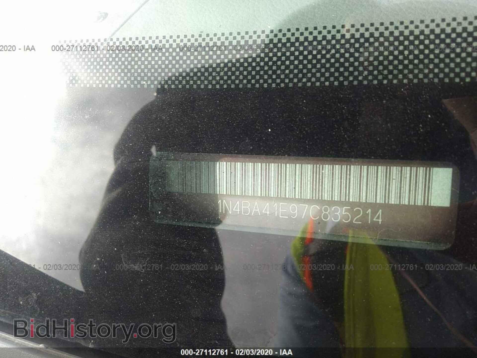 2007 NISSAN MAXIMA - VIN: 1N4BA41E97C835214 - Фото 9
