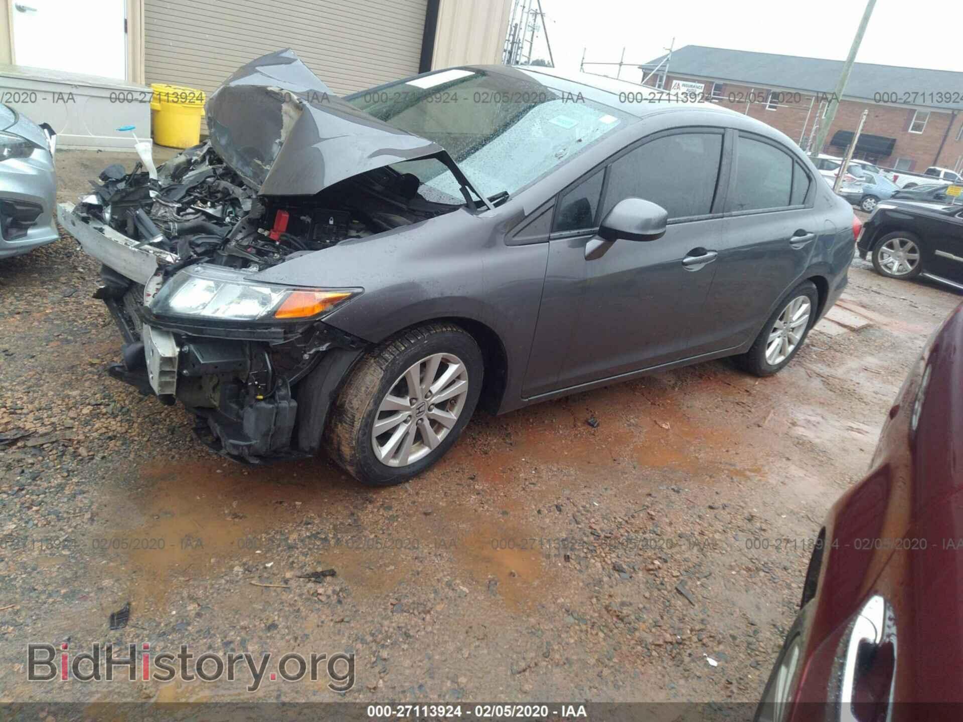 2012 HONDA CIVIC - VIN: 2HGFB2F90CH587033 - Фото 2