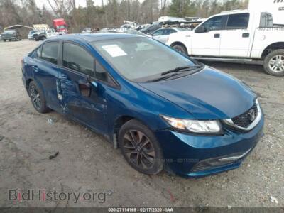 2013 Honda CIVIC EX, синий — VIN 2HGFB2F81DH511653, IAAI