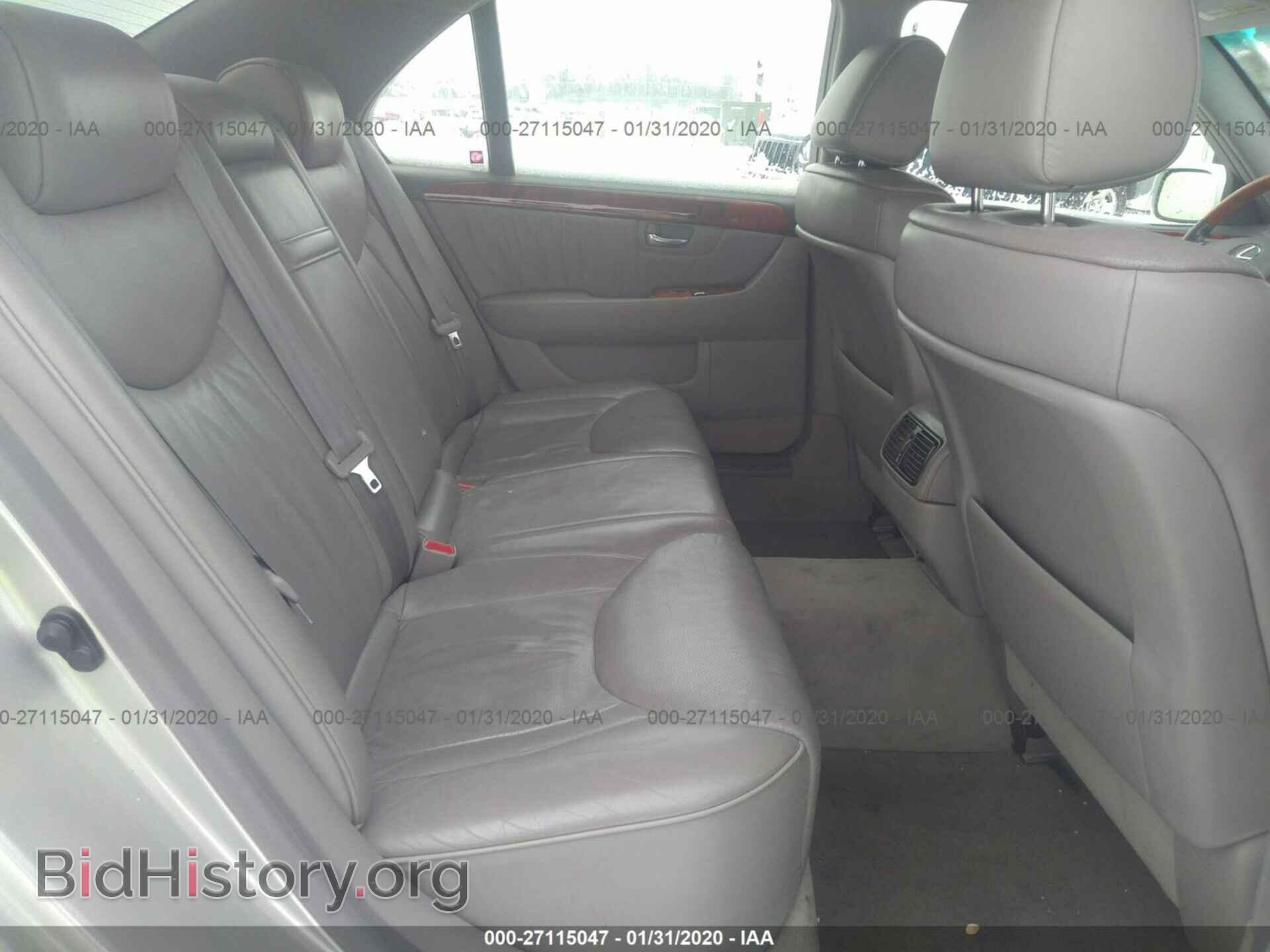 2003 LEXUS LS - VIN: JTHBN30F230122216 - Фото 8