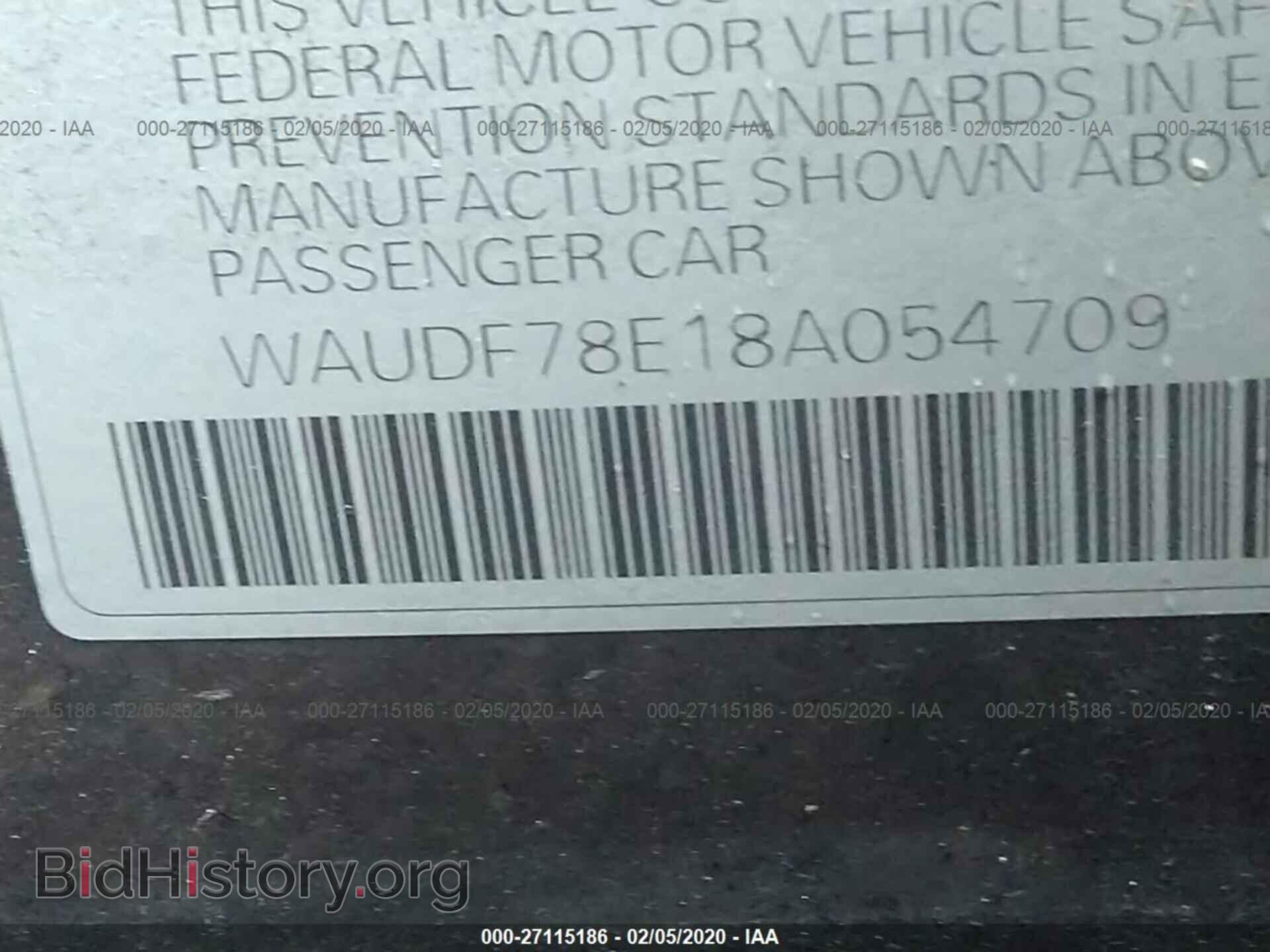 2008 AUDI A4 - VIN: WAUDF78E18A054709 - Фото 9
