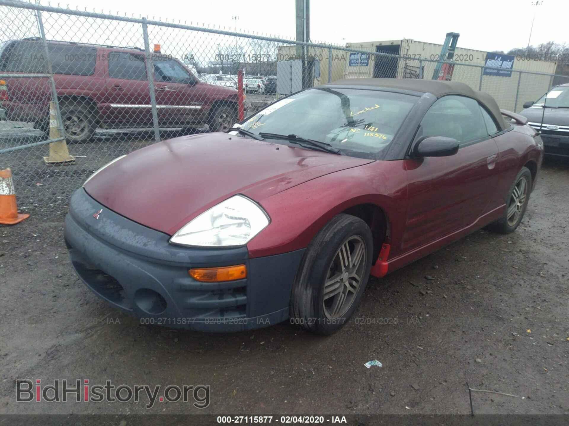 2004 MITSUBISHI ECLIPSE - VIN: 4A3AE75H34E115596 - Фото 2