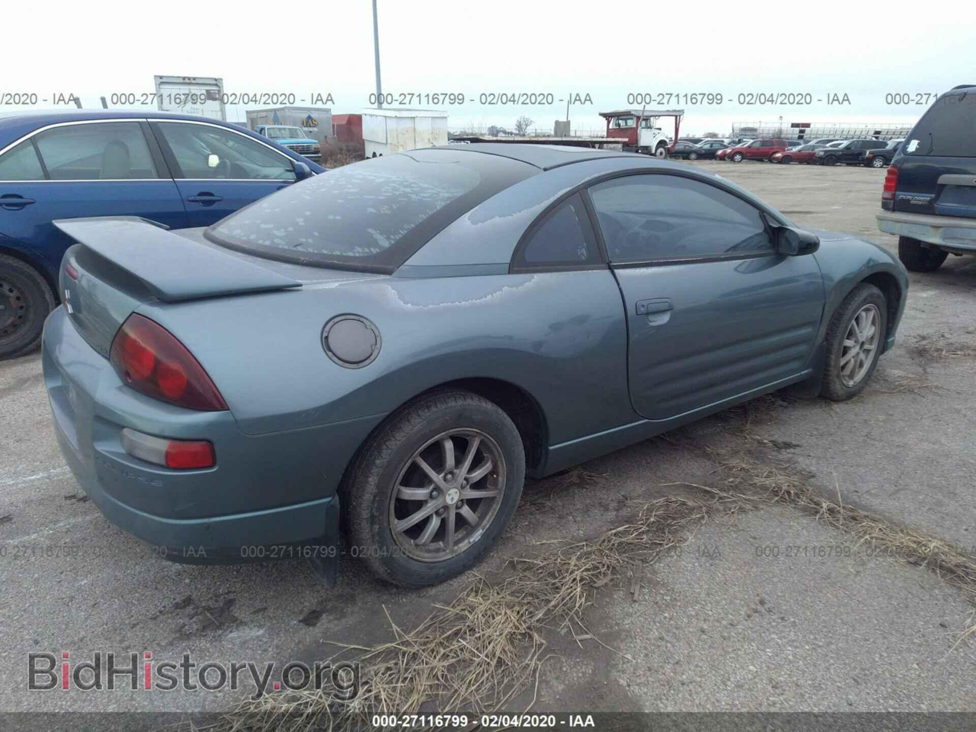2001 MITSUBISHI ECLIPSE - VIN: 4A3AC44G01E043717 - Photo 4