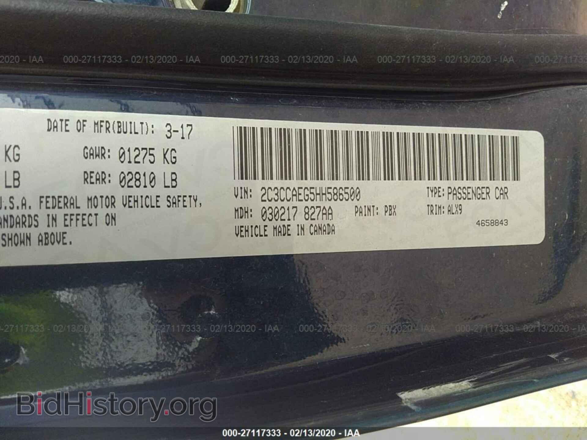 2017 CHRYSLER 300C - VIN: 2C3CCAEG5HH586500 - Photo 9