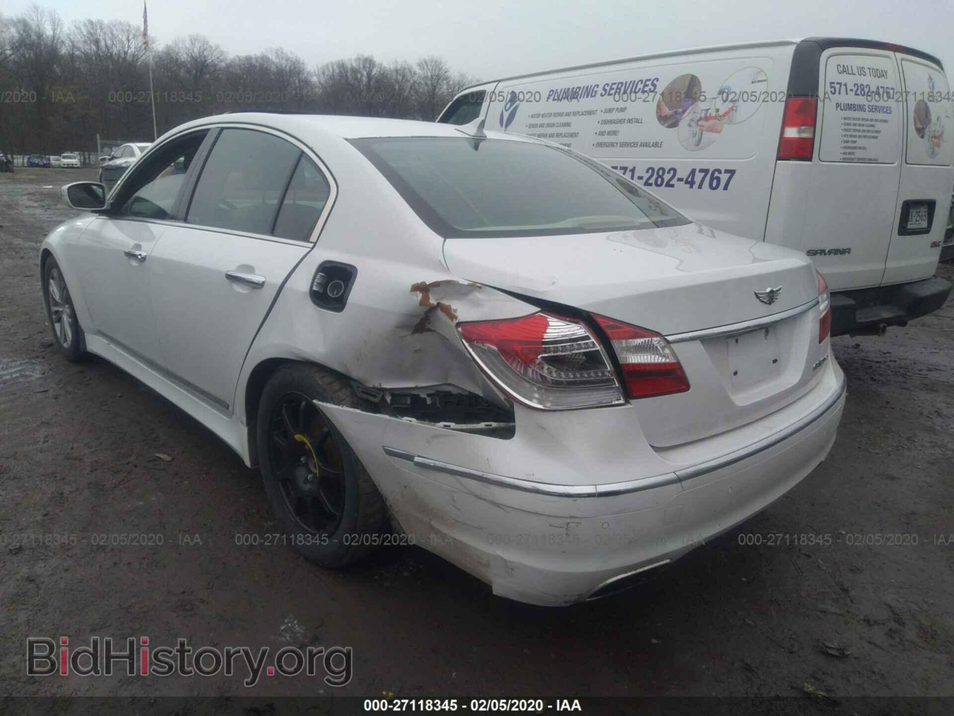 2012 HYUNDAI GENESIS - VIN: KMHGC4DFXCU184528 - Фото 3