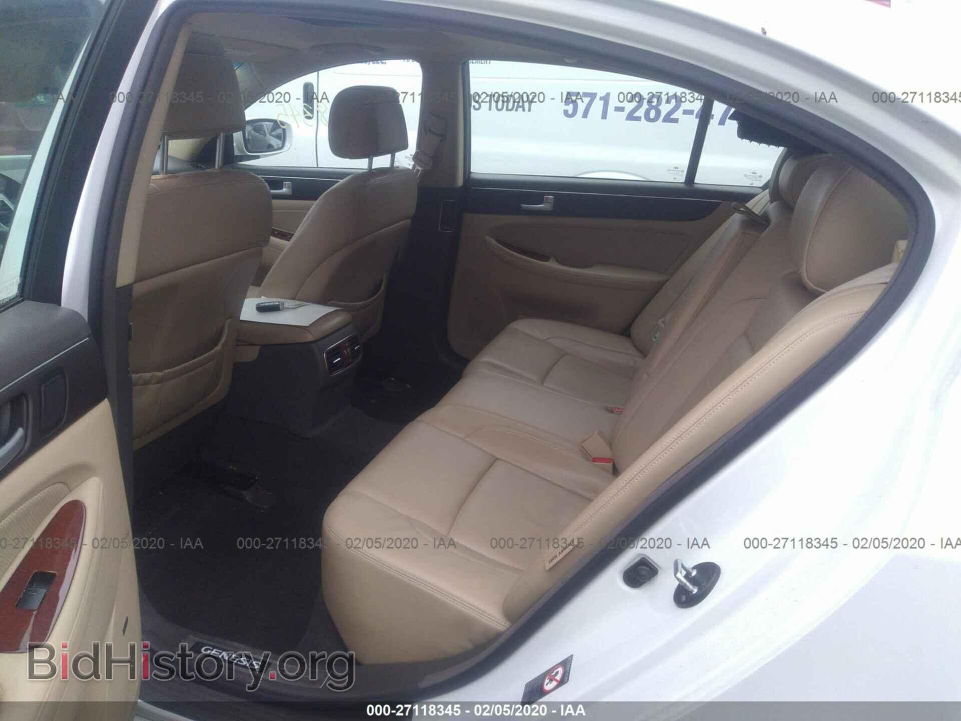 2012 HYUNDAI GENESIS - VIN: KMHGC4DFXCU184528 - Фото 8