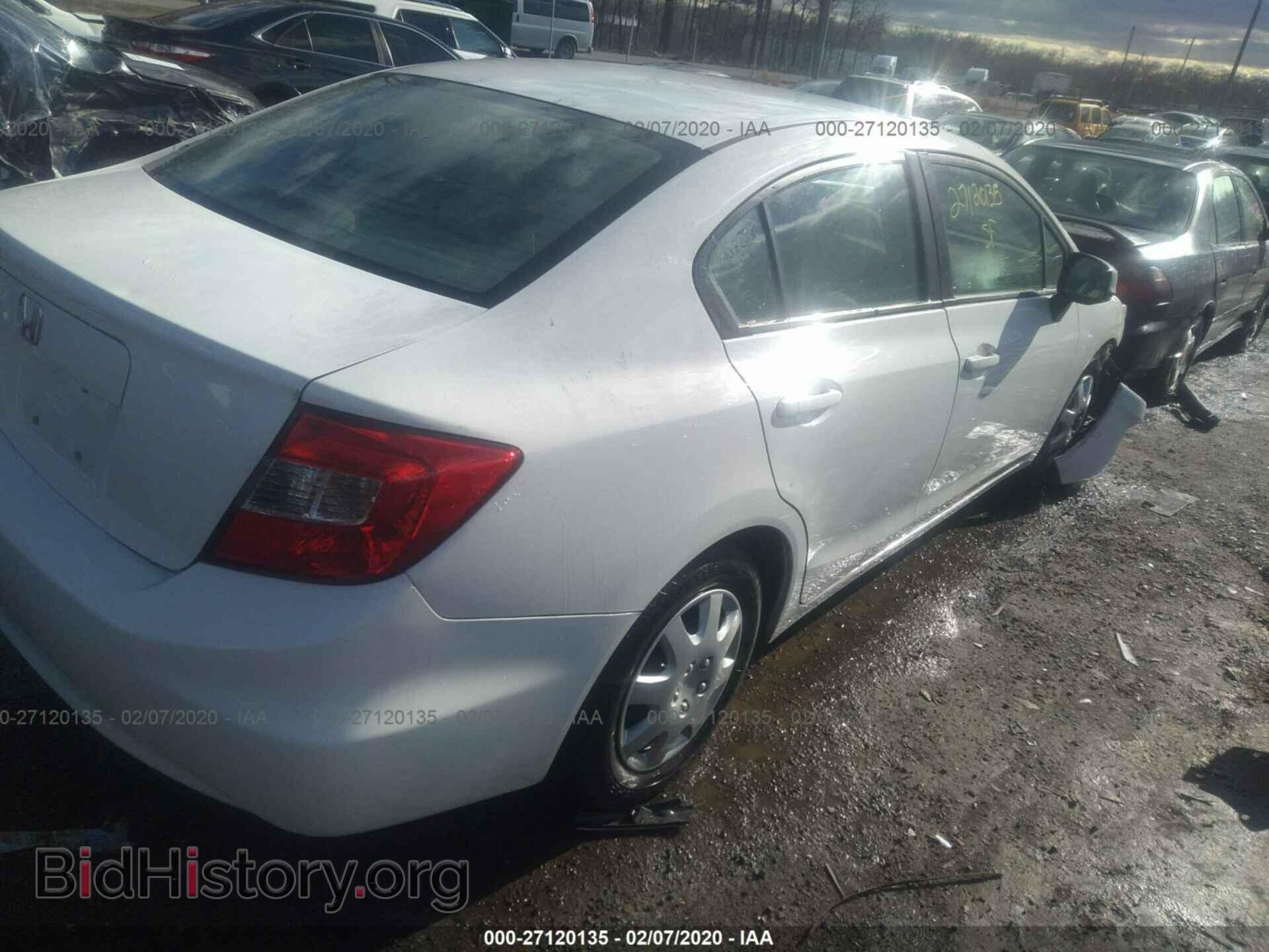 2012 HONDA CIVIC - VIN: 2HGFB2F5XCH326943 - Фото 4
