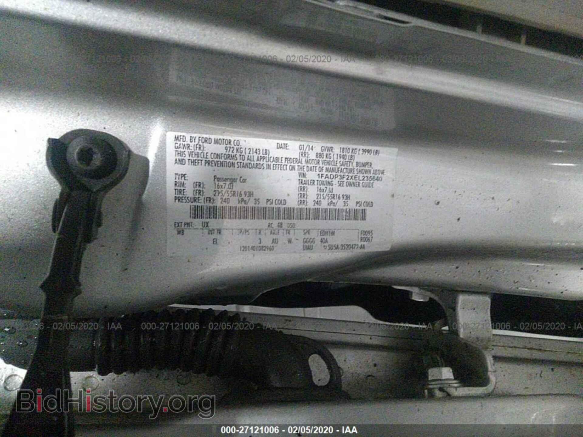 2014 FORD FOCUS - VIN: 1FADP3F2XEL235640 - Фото 9