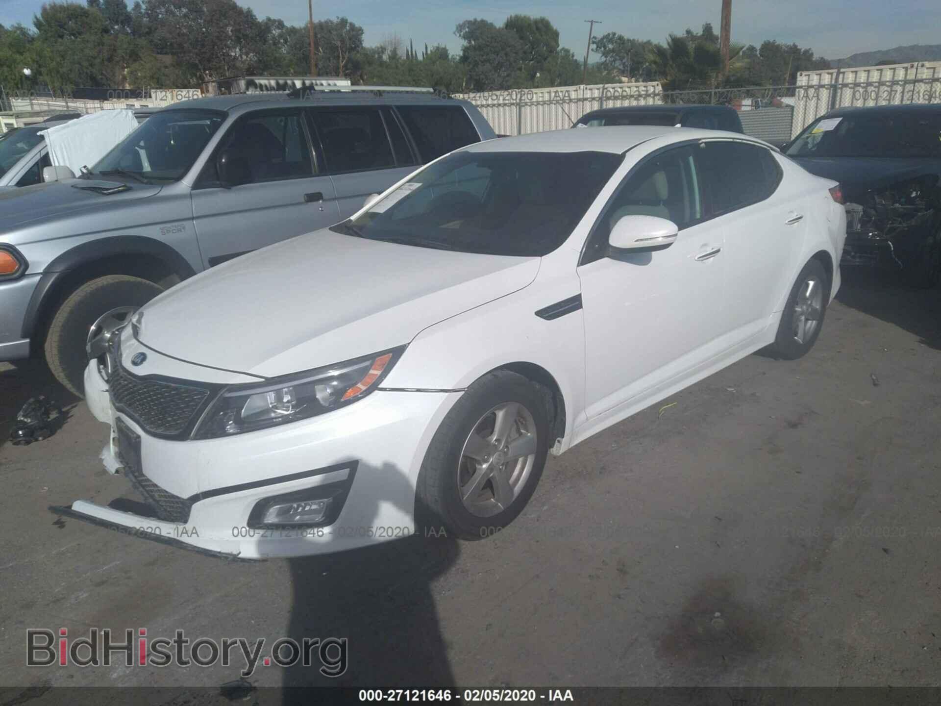 2014 KIA OPTIMA - VIN: 5XXGM4A75EG307143 - Фото 2