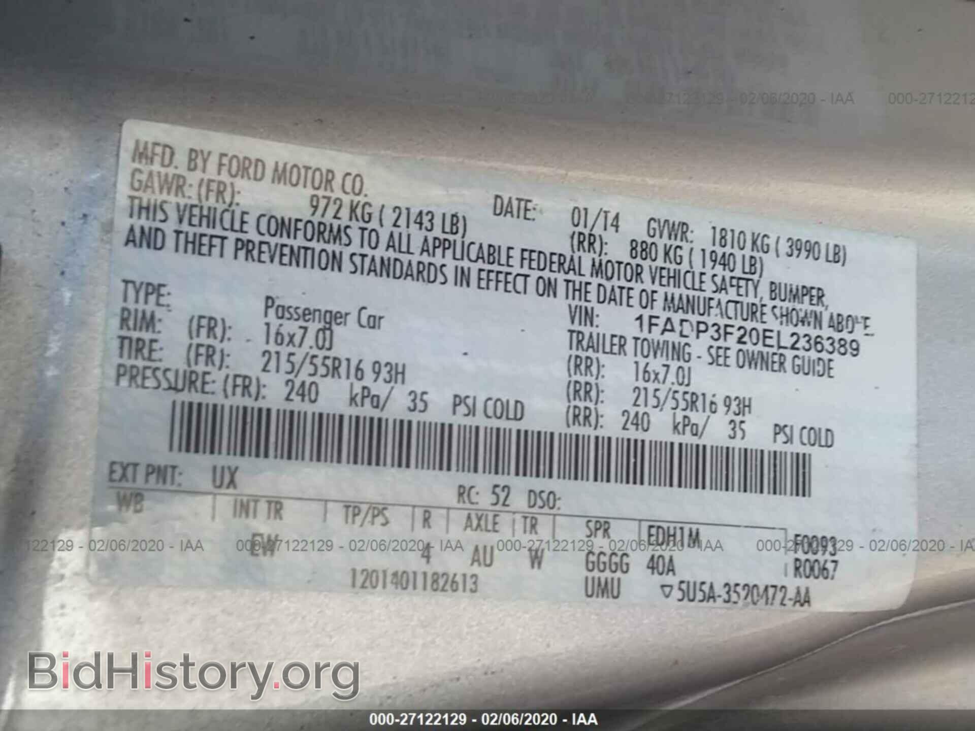 2014 FORD FOCUS - VIN: 1FADP3F20EL236389 - Photo 9