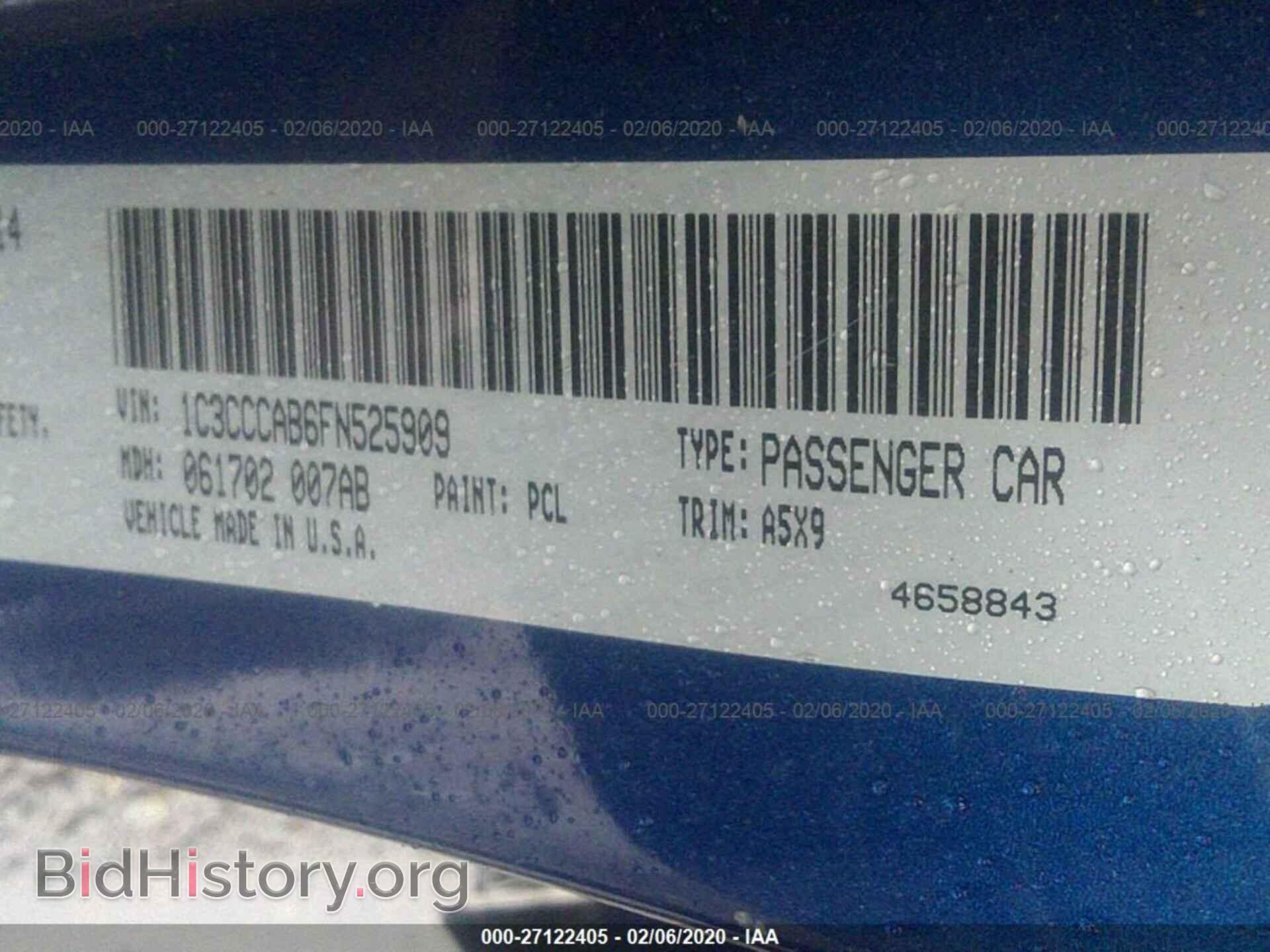 2015 CHRYSLER 200 - VIN: 1C3CCCAB6FN525909 - Фото 9